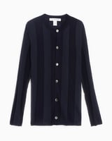 Comme Des Garcons Shirt Men s Knit Cardigan Black FJ N018 W22 1 FOOTDISTRICT