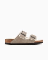 BIRKENSTOCK Arizona Shearling Suede Leather Narrow Beige 1028293 FOOTDISTRICT
