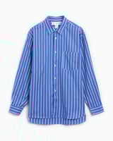 Comme Des Garçons Men's Long Sleeve Shirt Blue FZ-B115-PER Comme Des Garçons Men's Long Sleeve Shirt Blue FZ-B115-PER