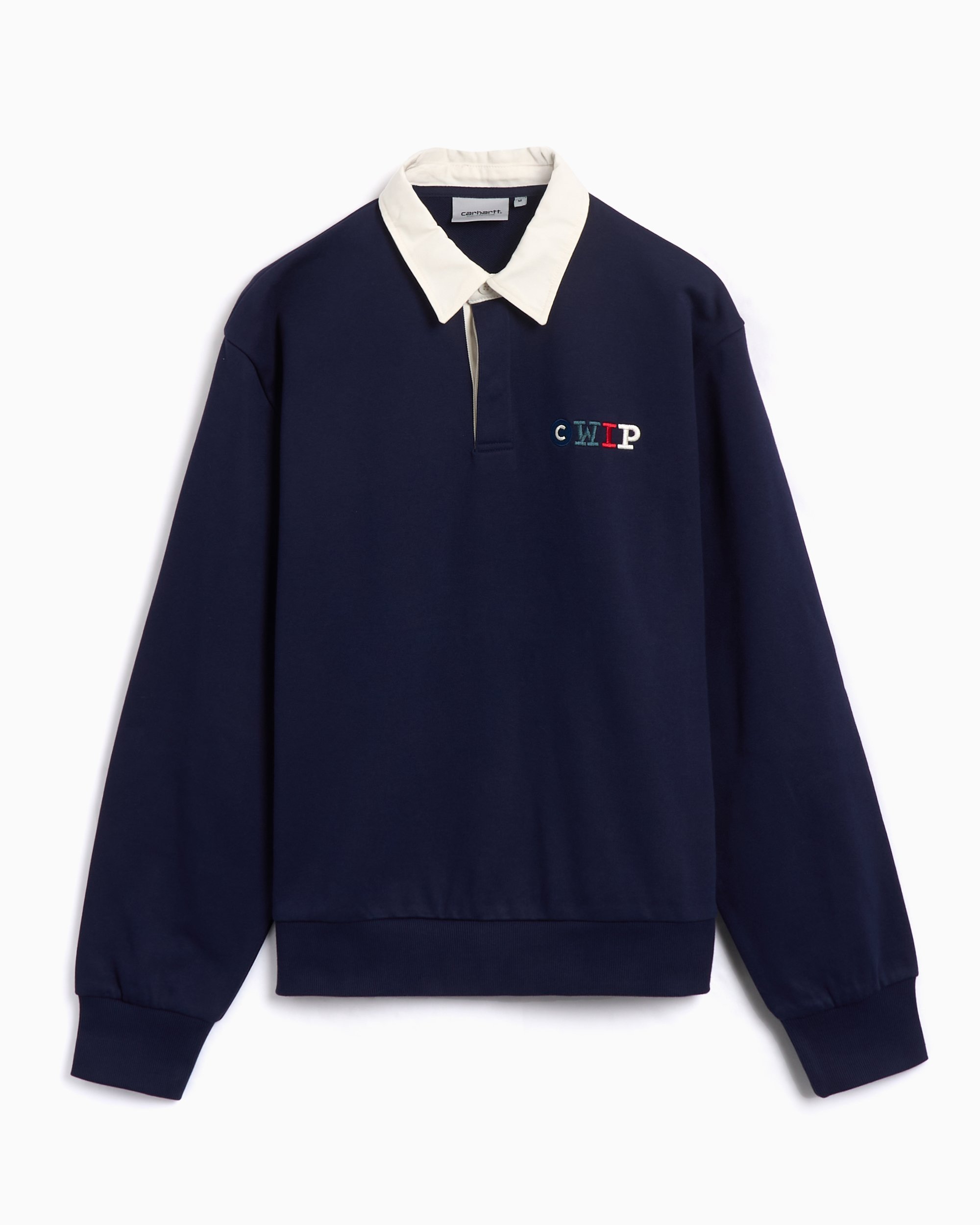 Carhartt WIP Flags Men's Oversized Rugby Sweatshirt Blue