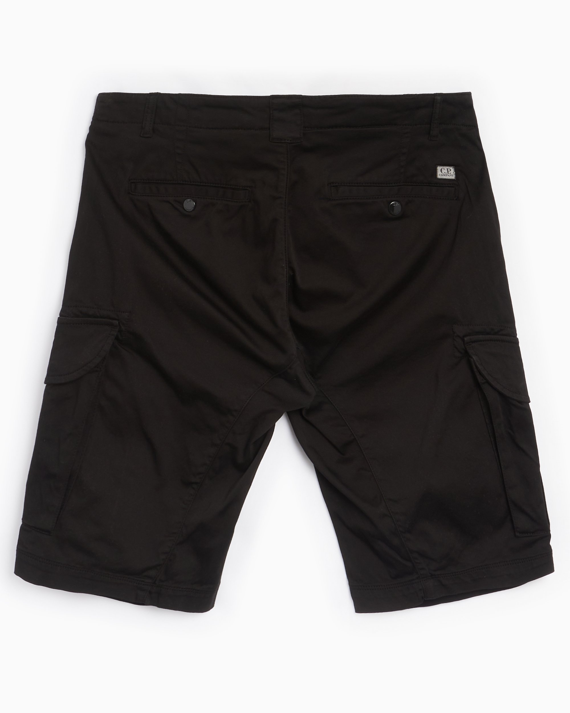 CP Company Men's Stretch Steen Cargo Shorts Noir 16CMBE116A005694G-999 |  FOOTDISTRICT