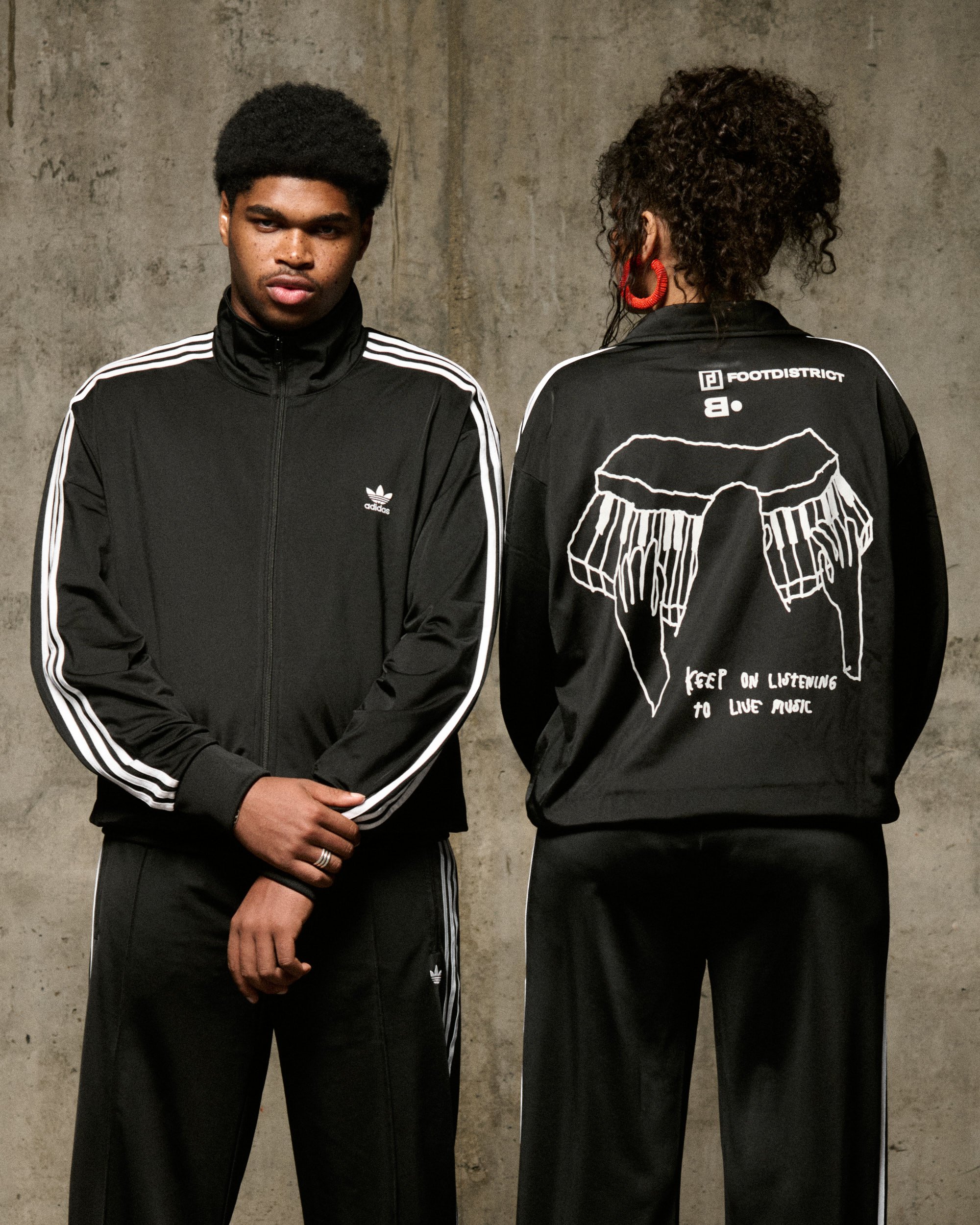 adidas Originals x FSTVL B FOOTDISTRICT Firebird Adicolor 