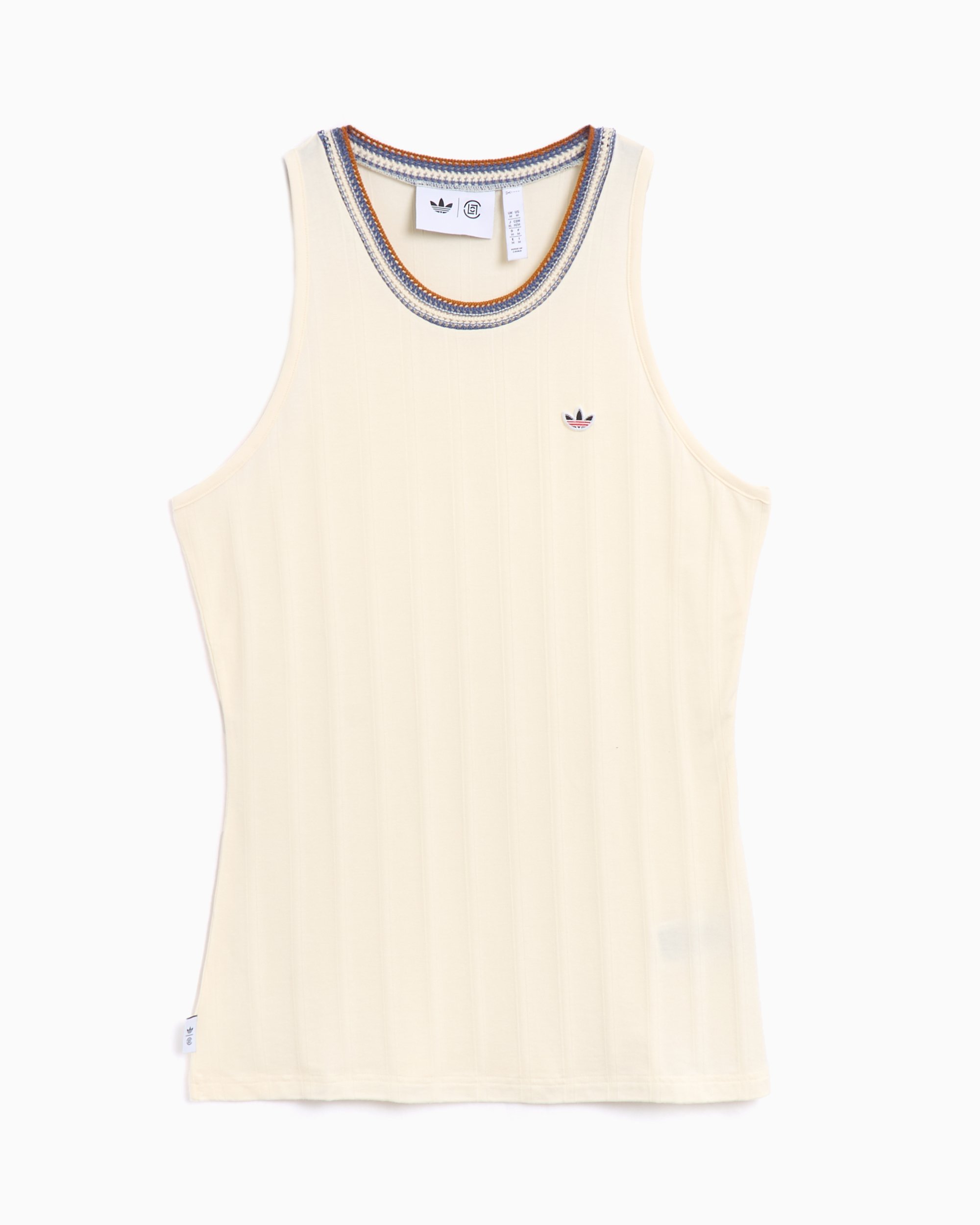 adidas Originals x CLOT Unisex Tank T-Shirt Beige IS6990