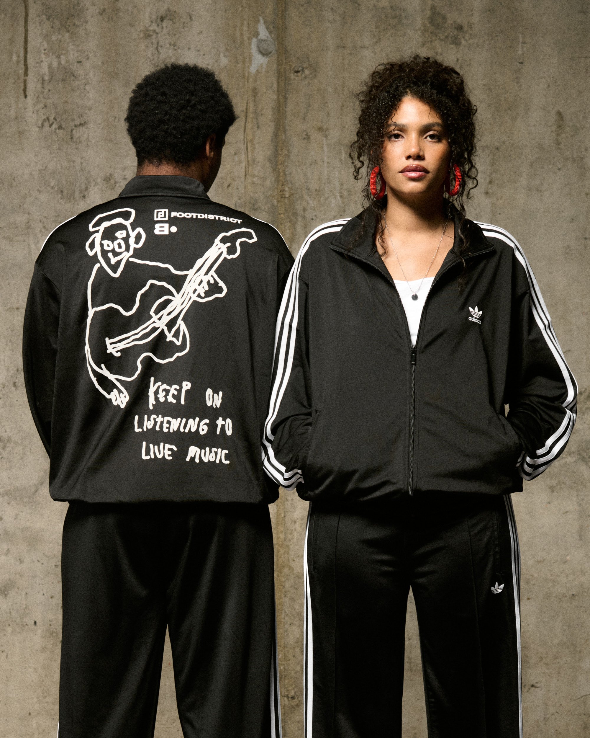 adidas Originals x FSTVL B FOOTDISTRICT Firebird Adicolor 