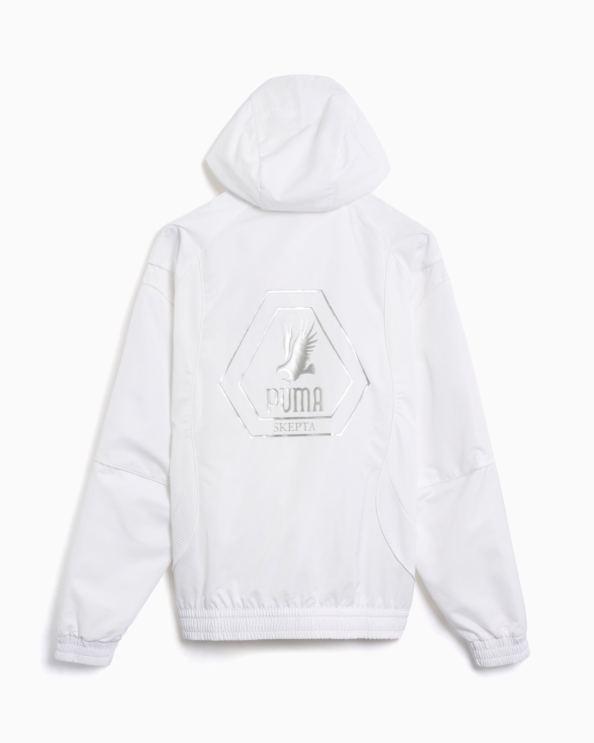 PUMA ホワイト ジップアップジャケット Lサイズ PUMA（プーマ） ジップアップブルゾン X-LARGE ホワイト メンズ