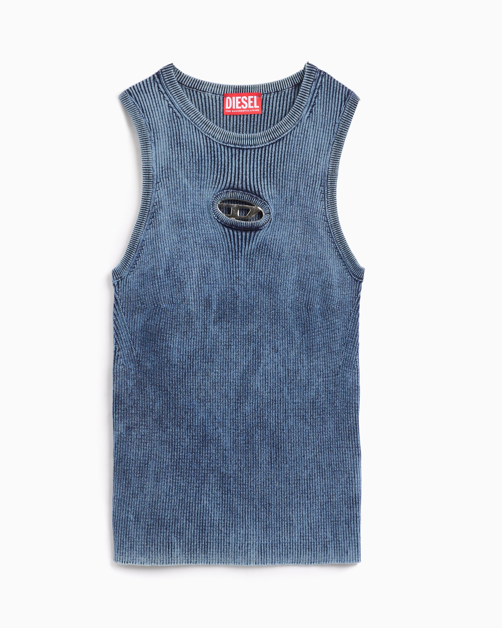 Diesel M-Anchor-A-SL Women's Knit T-Shirt Blue A14817-0ANAH-8AT |  FOOTDISTRICT