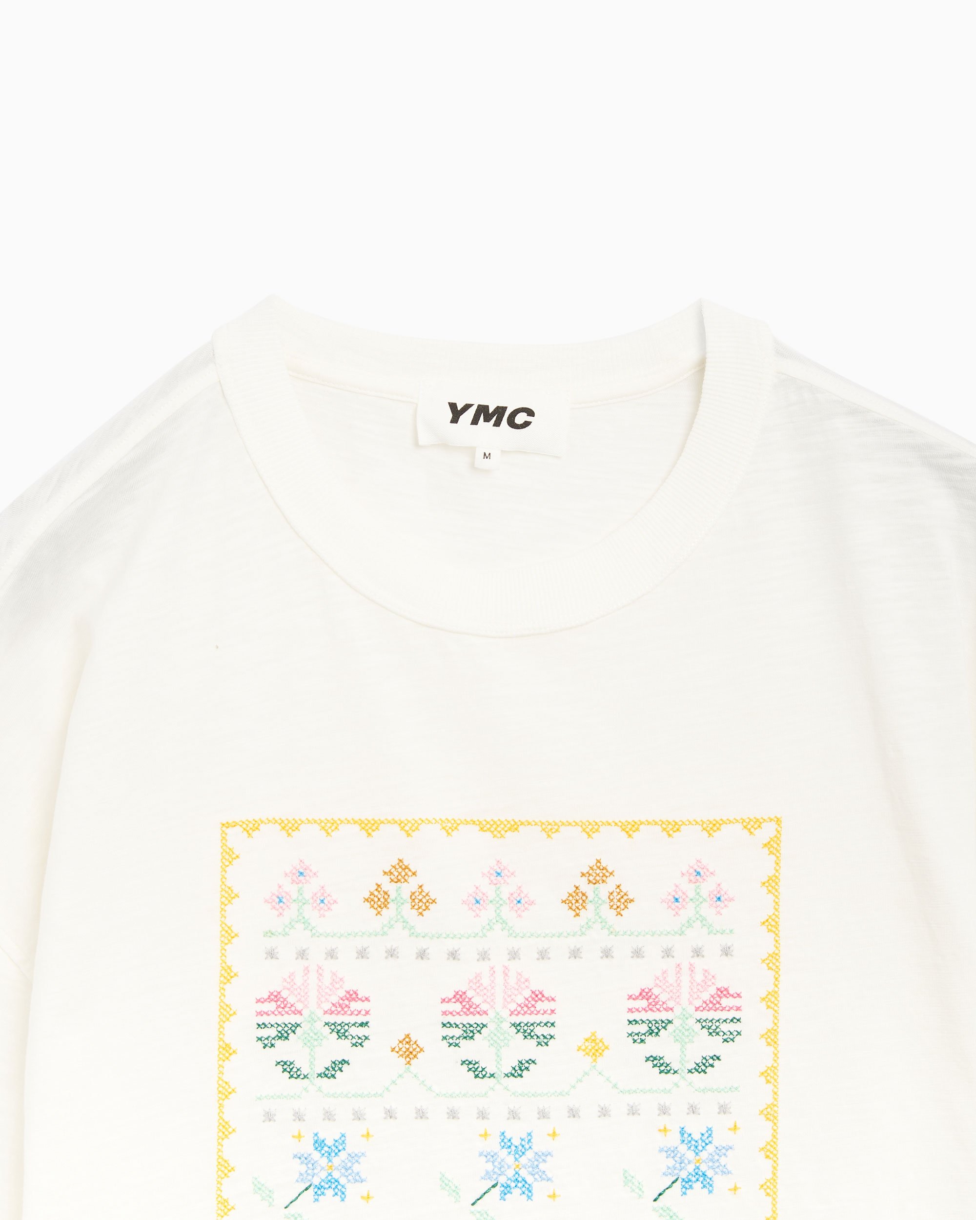 YMC Smile Men's T-Shirt White P6WAJ-WHITE | FOOTDISTRICT