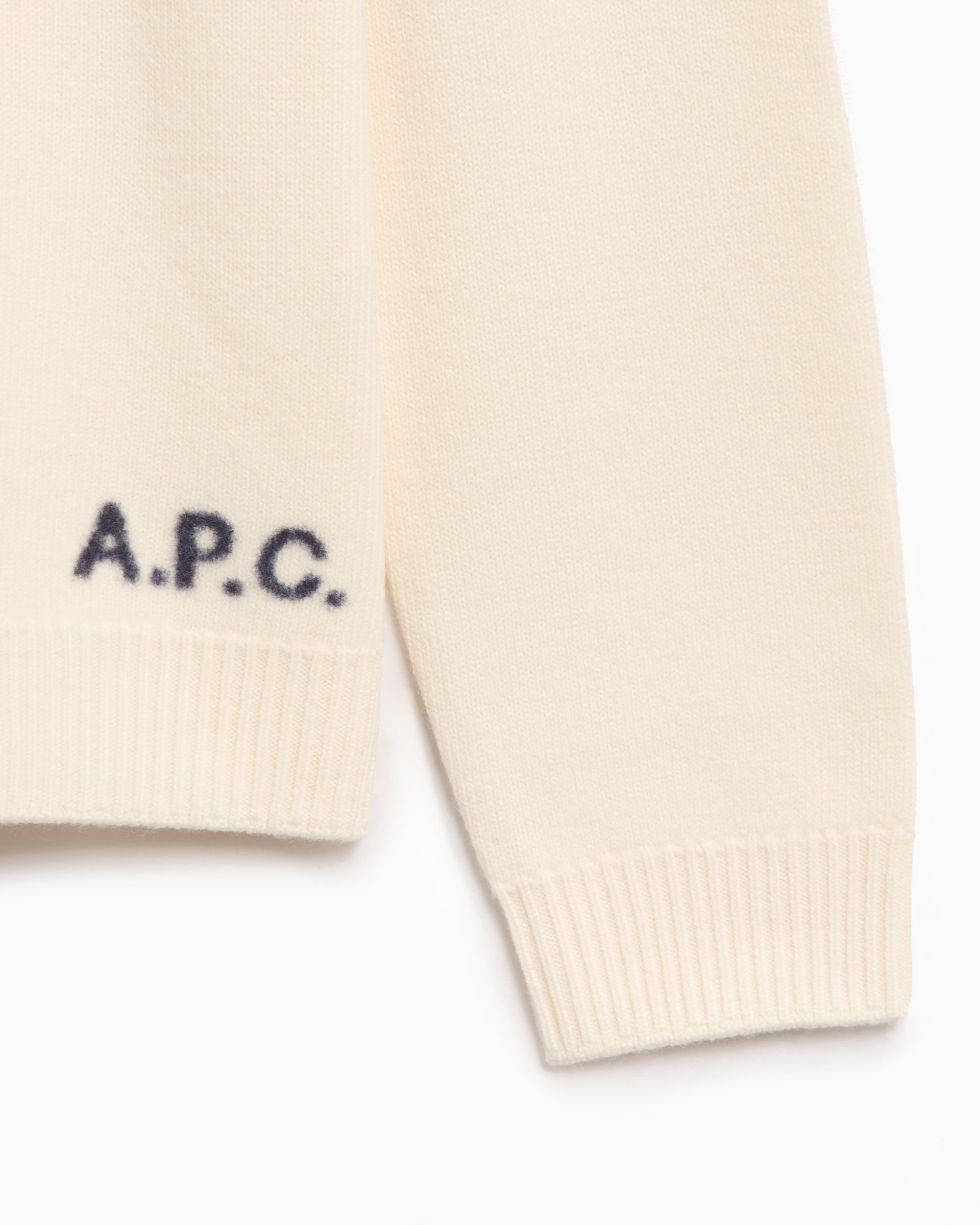A.P.C. Edward Men s Sweater Wit WVBDJ H23059 AAD FOOTDISTRICT
