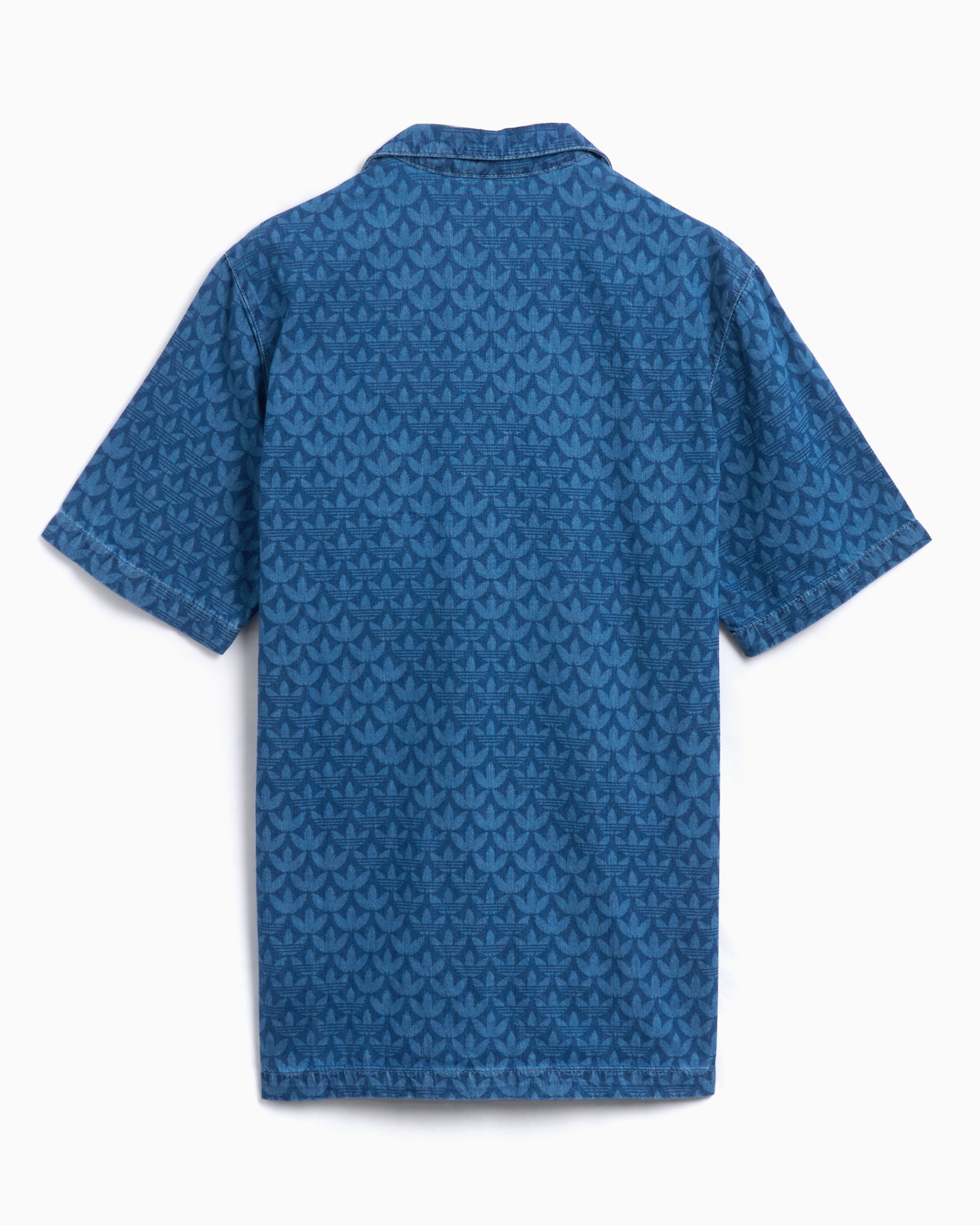 adidas Originals Men's Monogram Denim Short Sleeve Shirt