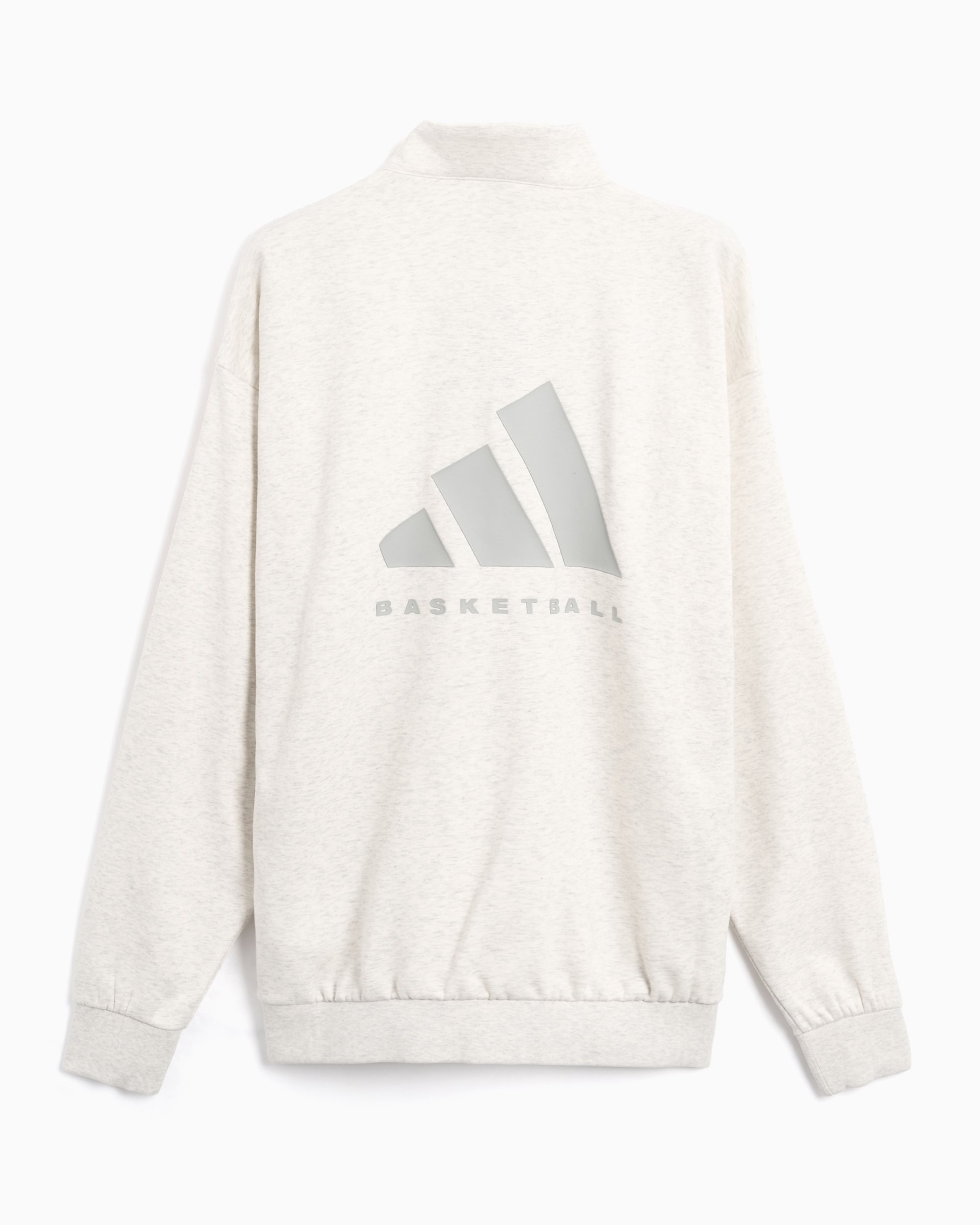 adidas Performance One Basketball Unisex Half Zip Sweatshirt White 