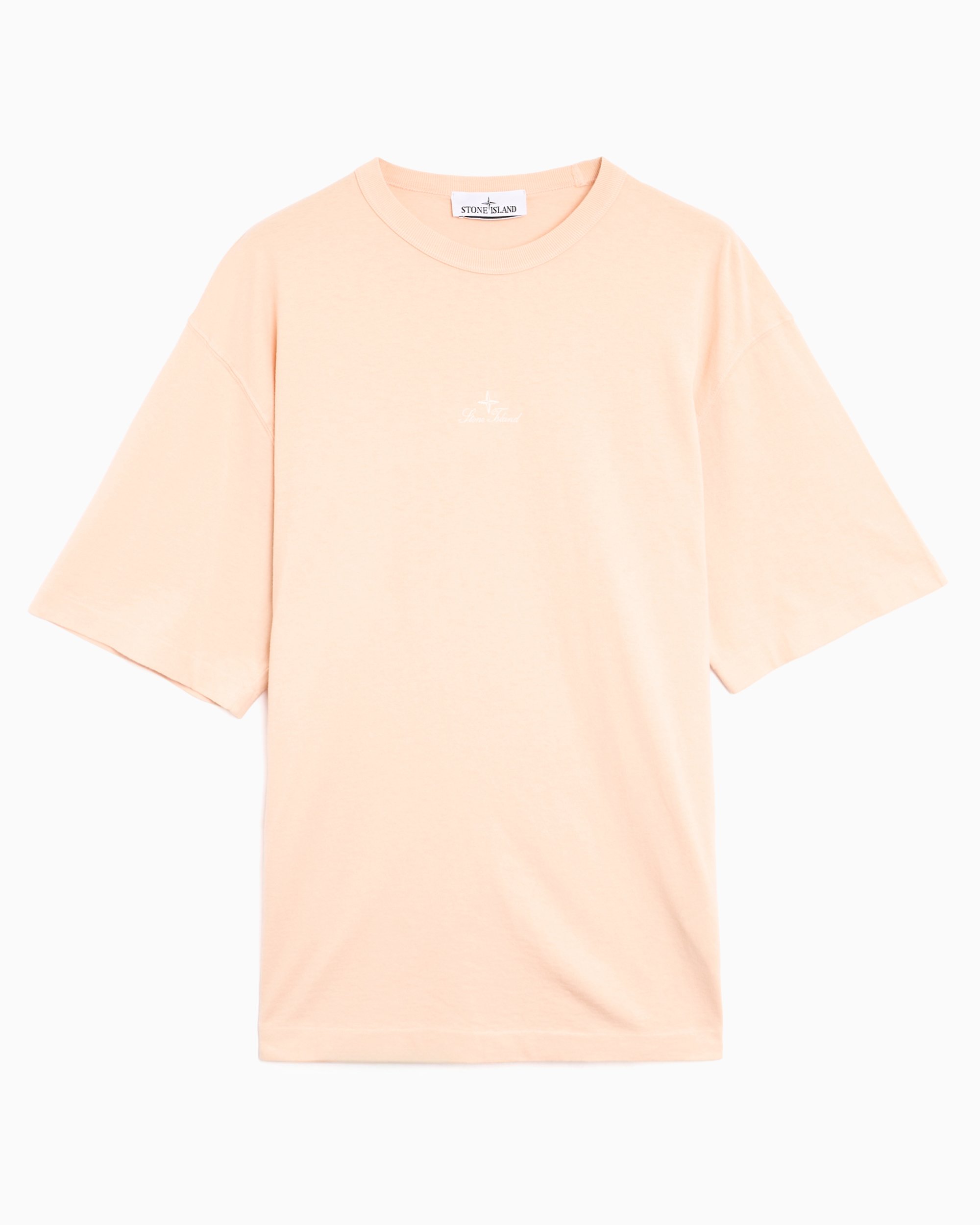Stone Island Logo Relaxed Men's T-Shirt Orange L1S152100006-V008E