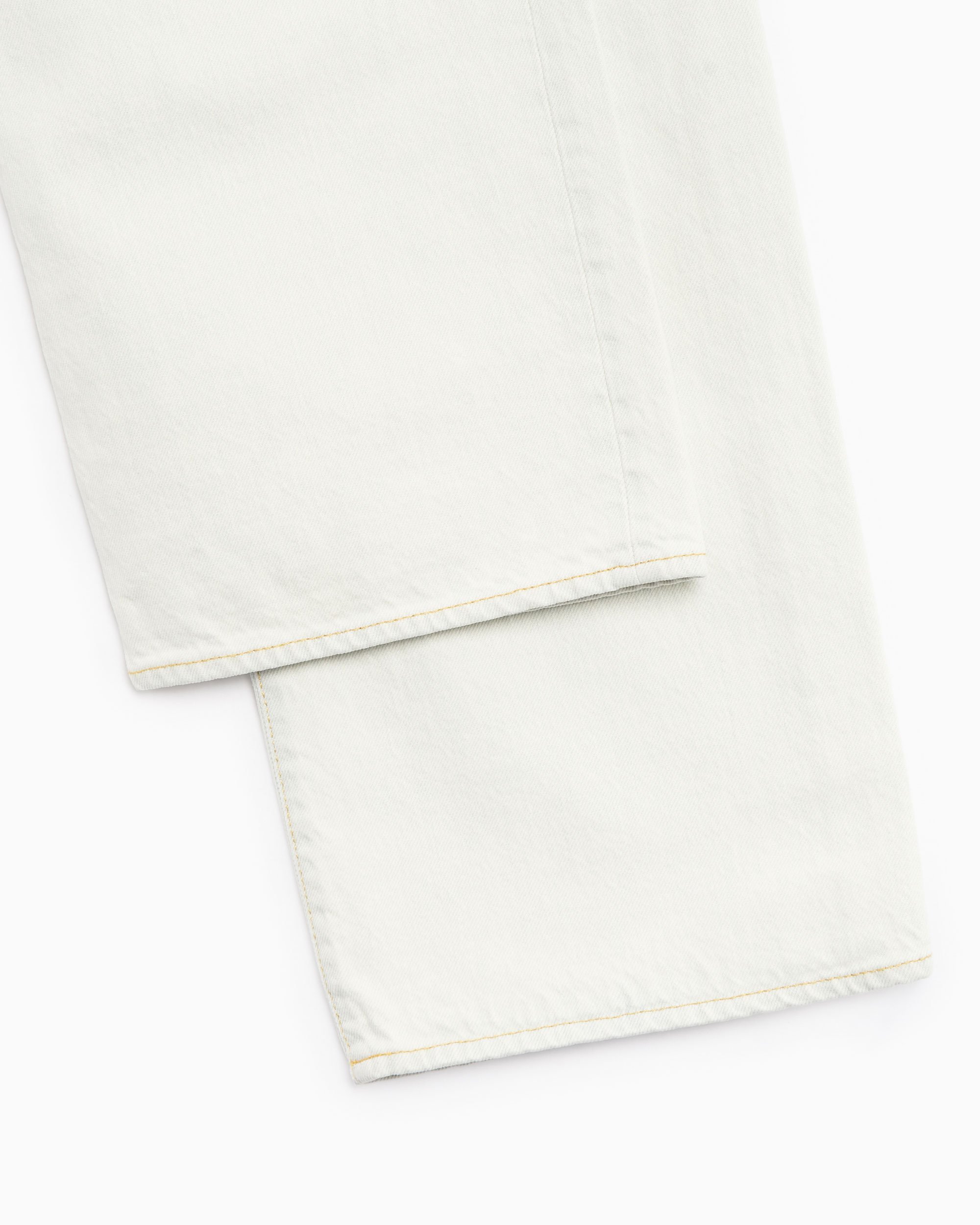 Kenzo Suisen Men's Bleached Relax Denim Pants White Kenzo Suisen Men's Bleached Relax Denim Pants White