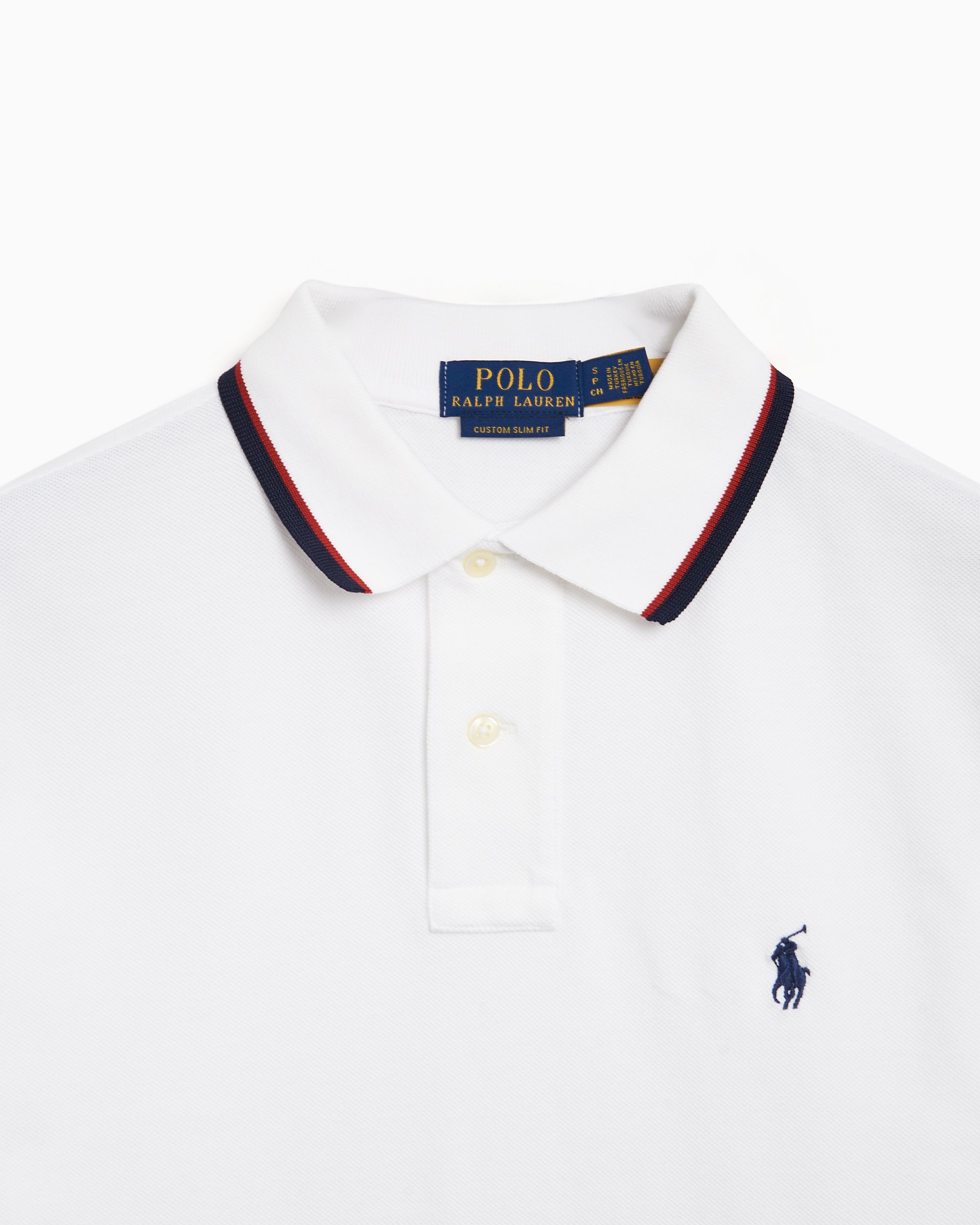 Polo Ralph Lauren Men s Slim Fit Polo WeiB 710842621002 FOOTDISTRICT