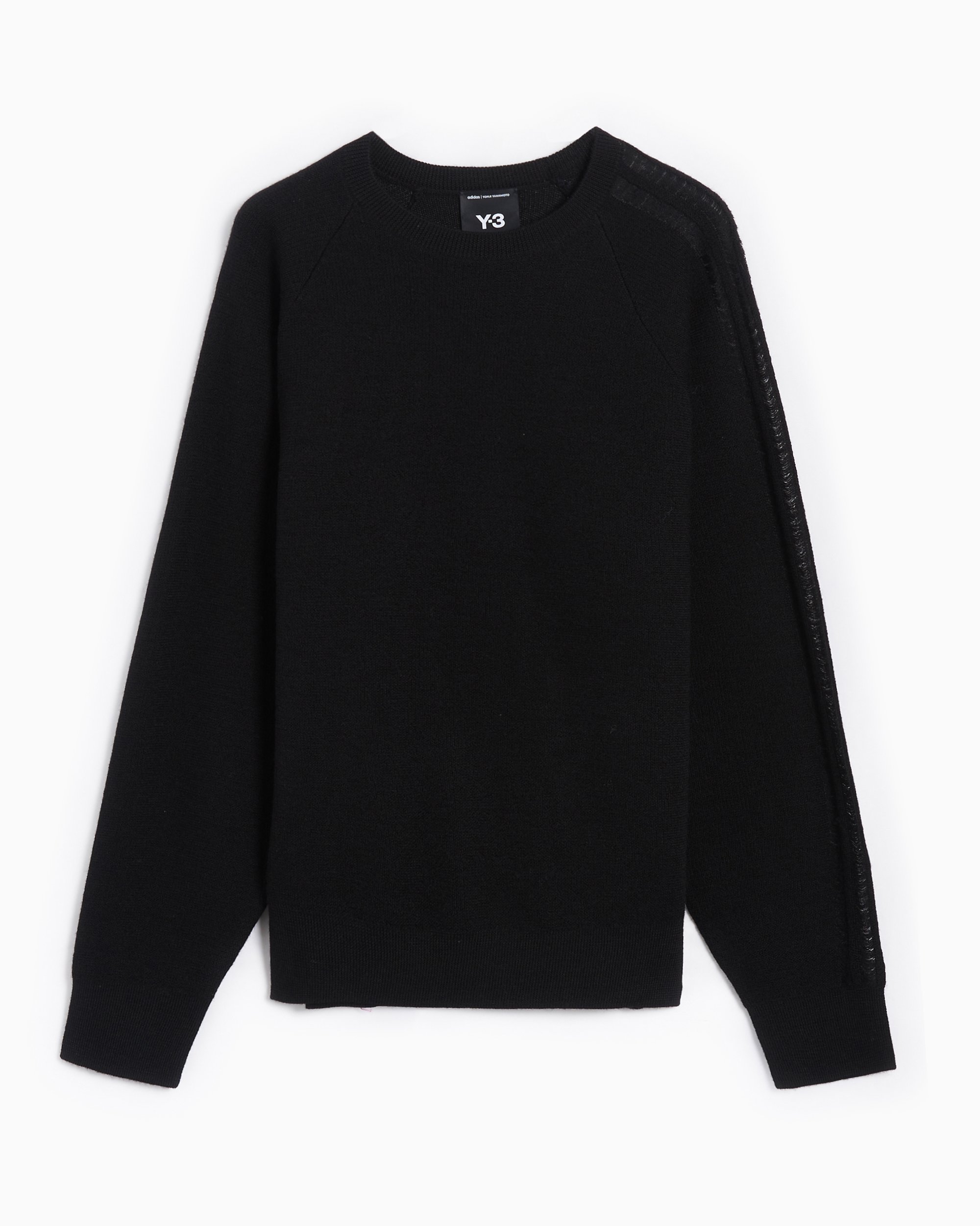 Adidas Y-3 Logo Unisex Knit Sweatshirt Relaxed Unisex Sweatshirt