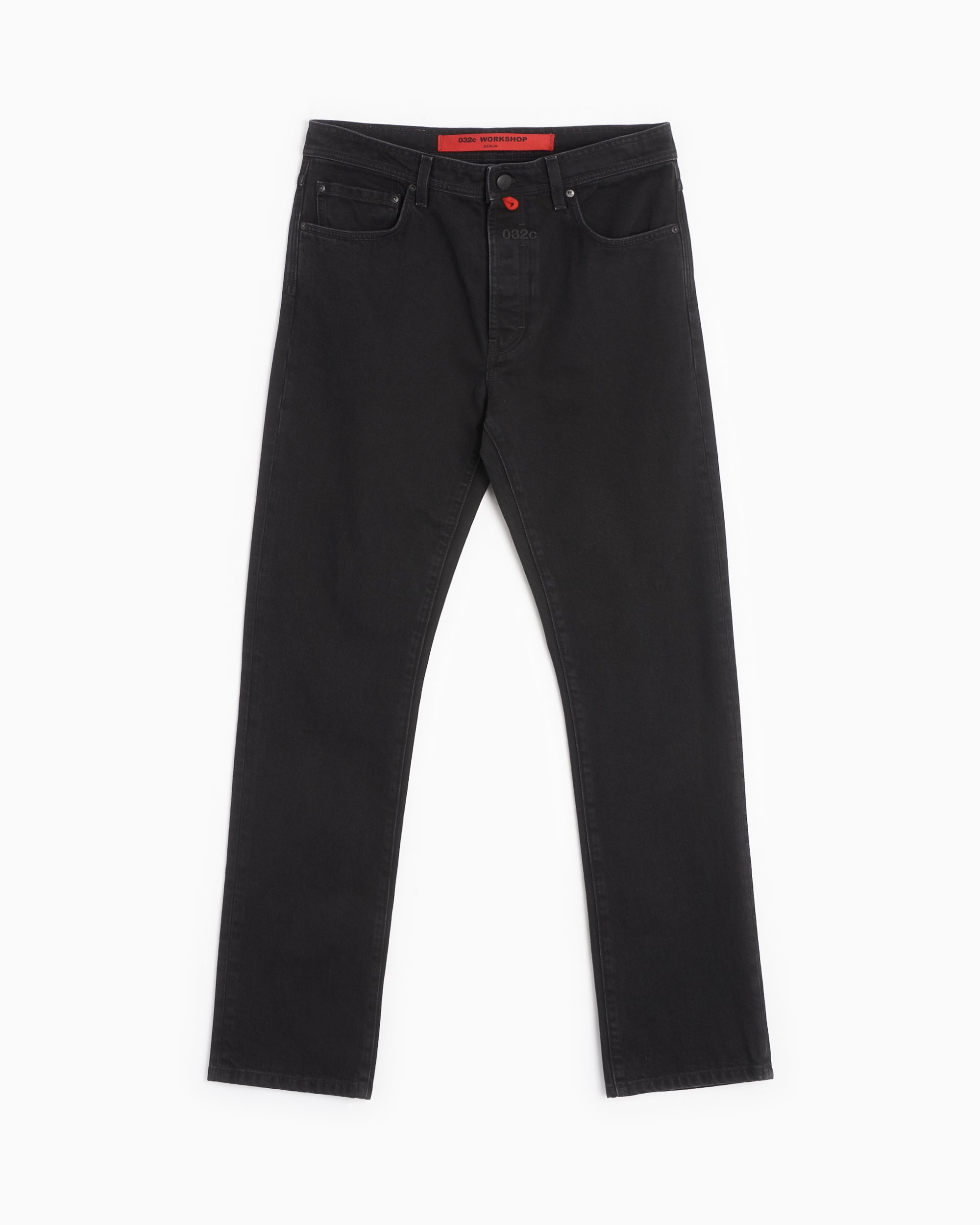 032c New Classic Men's Straight Leg Denim Pants Black FW23-W-3020 