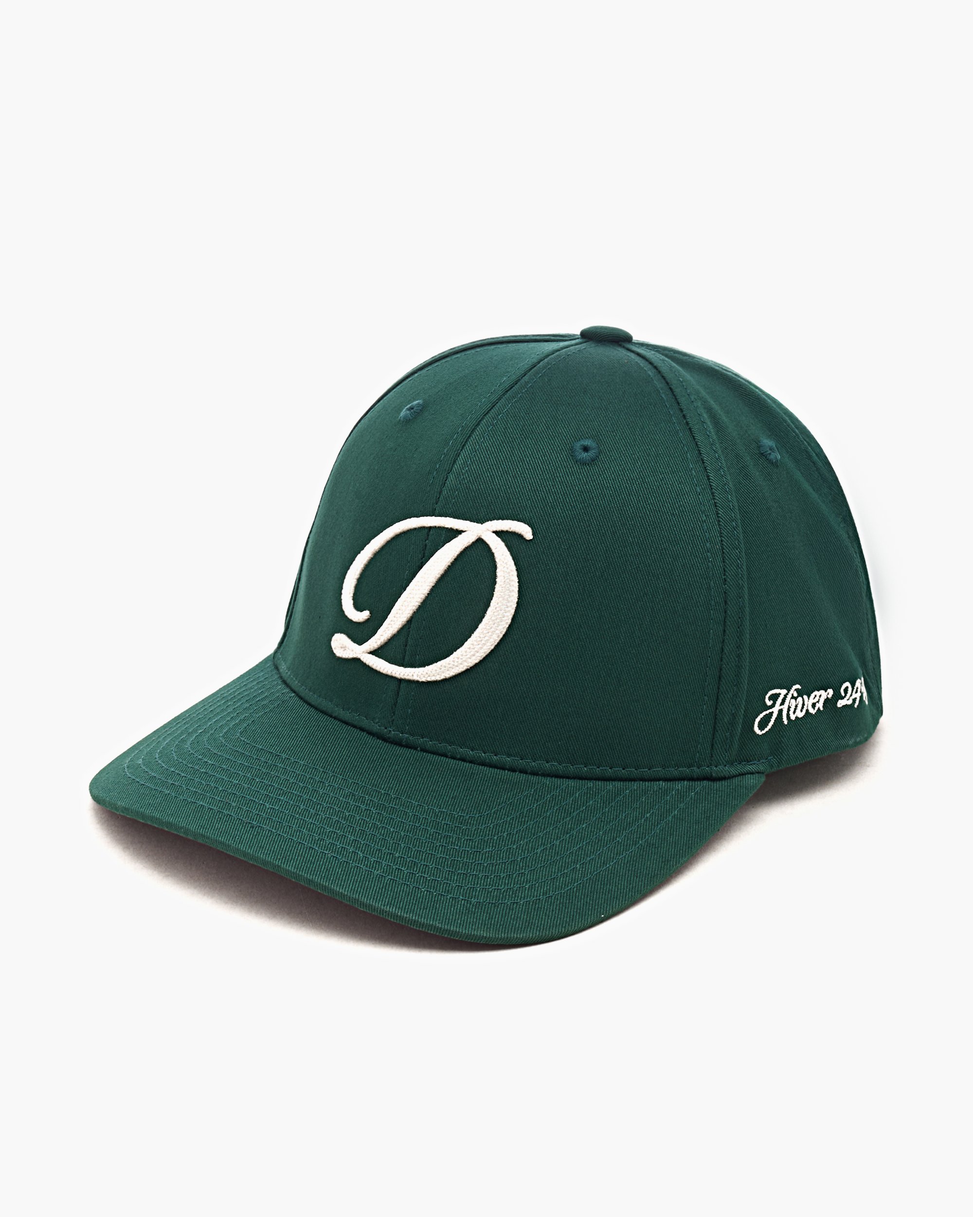 Dime MTL Cursive D Full Fit Unisex Cap Green DIMEHO2422FOR