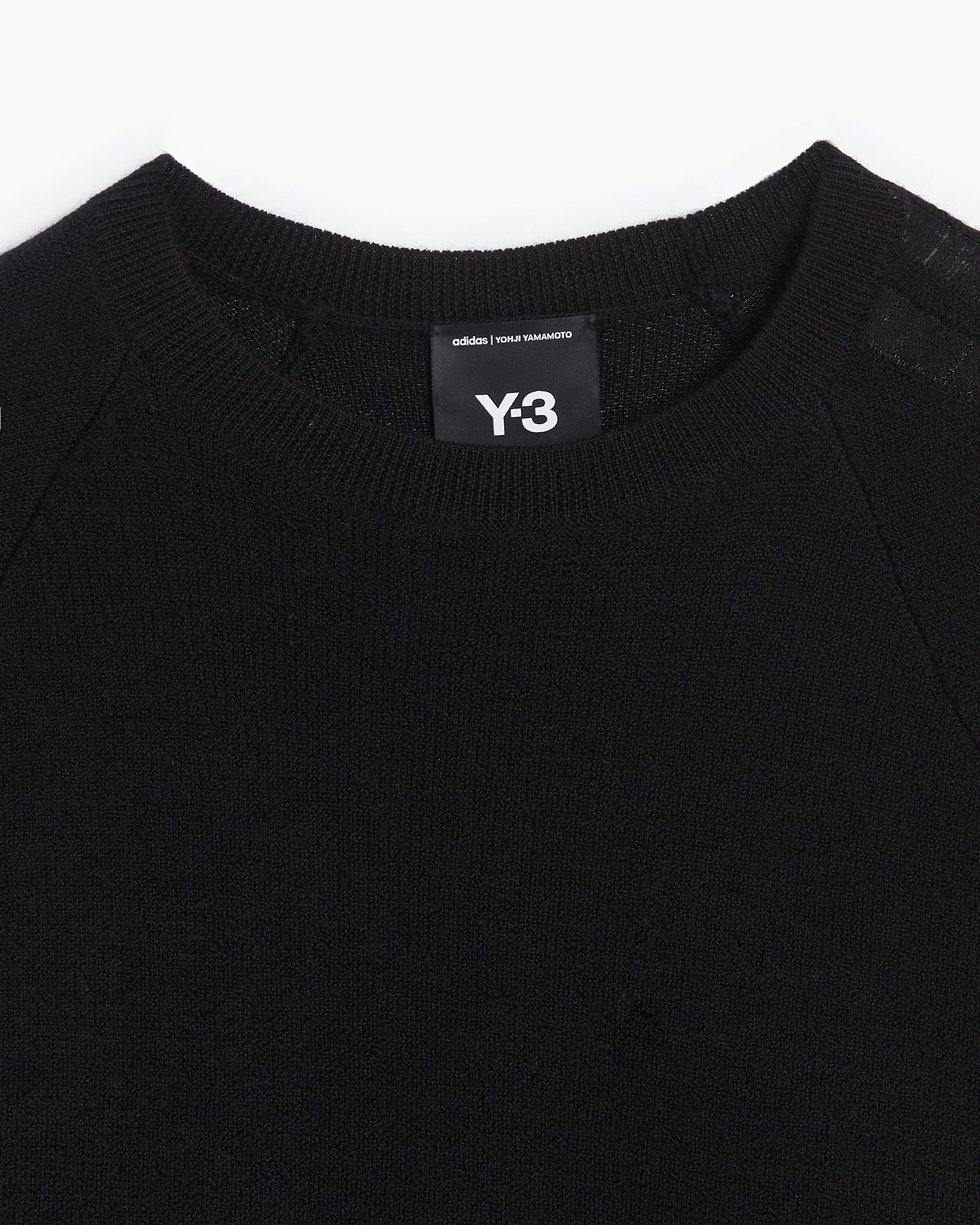 Adidas Y-3 Logo Unisex Knit Sweatshirt Relaxed Unisex Sweatshirt