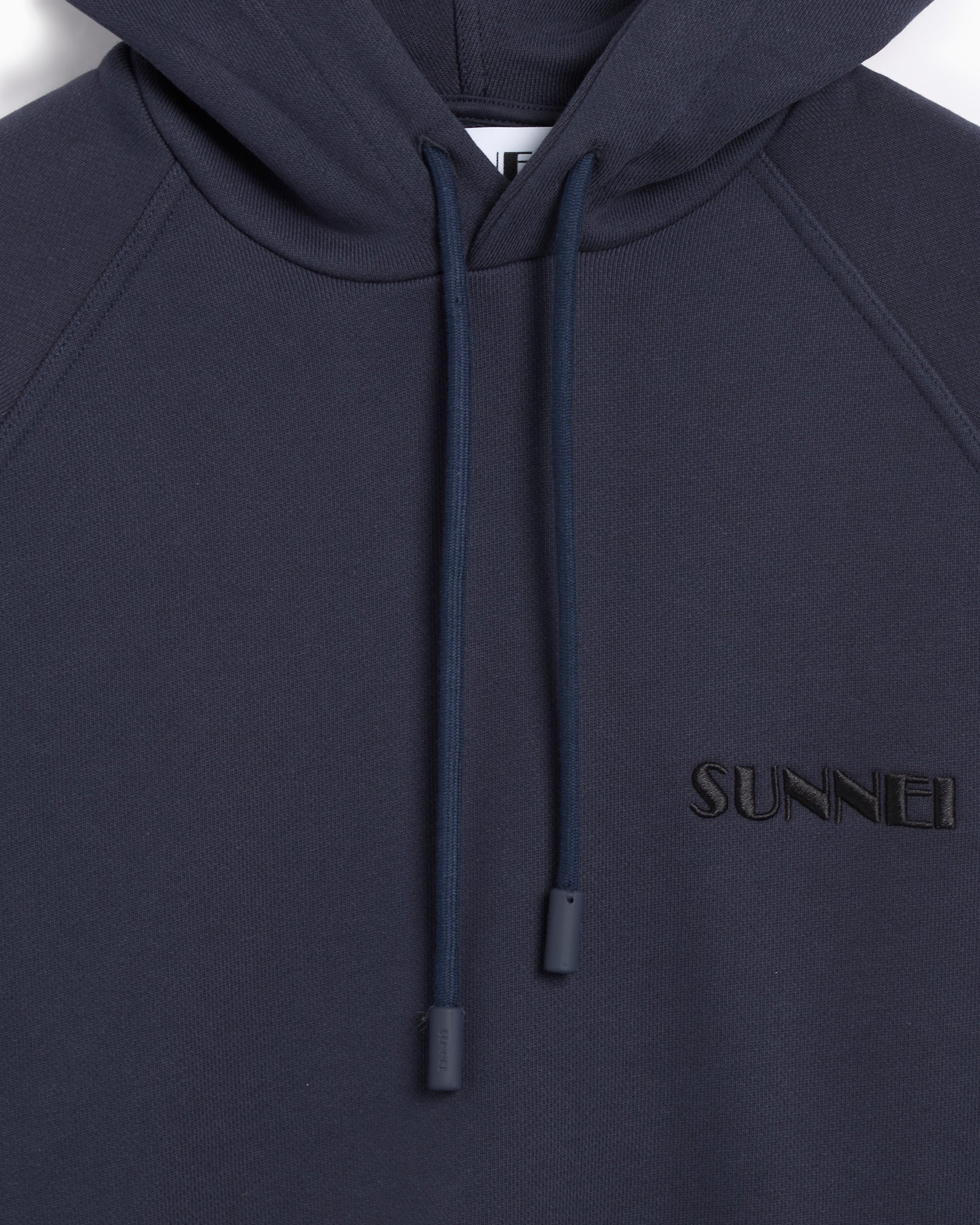 Sunnei Small Logo Embroidered Unisex Hoodie Blue PRTWXJER008 JER010 7941 FOOTDISTRICT
