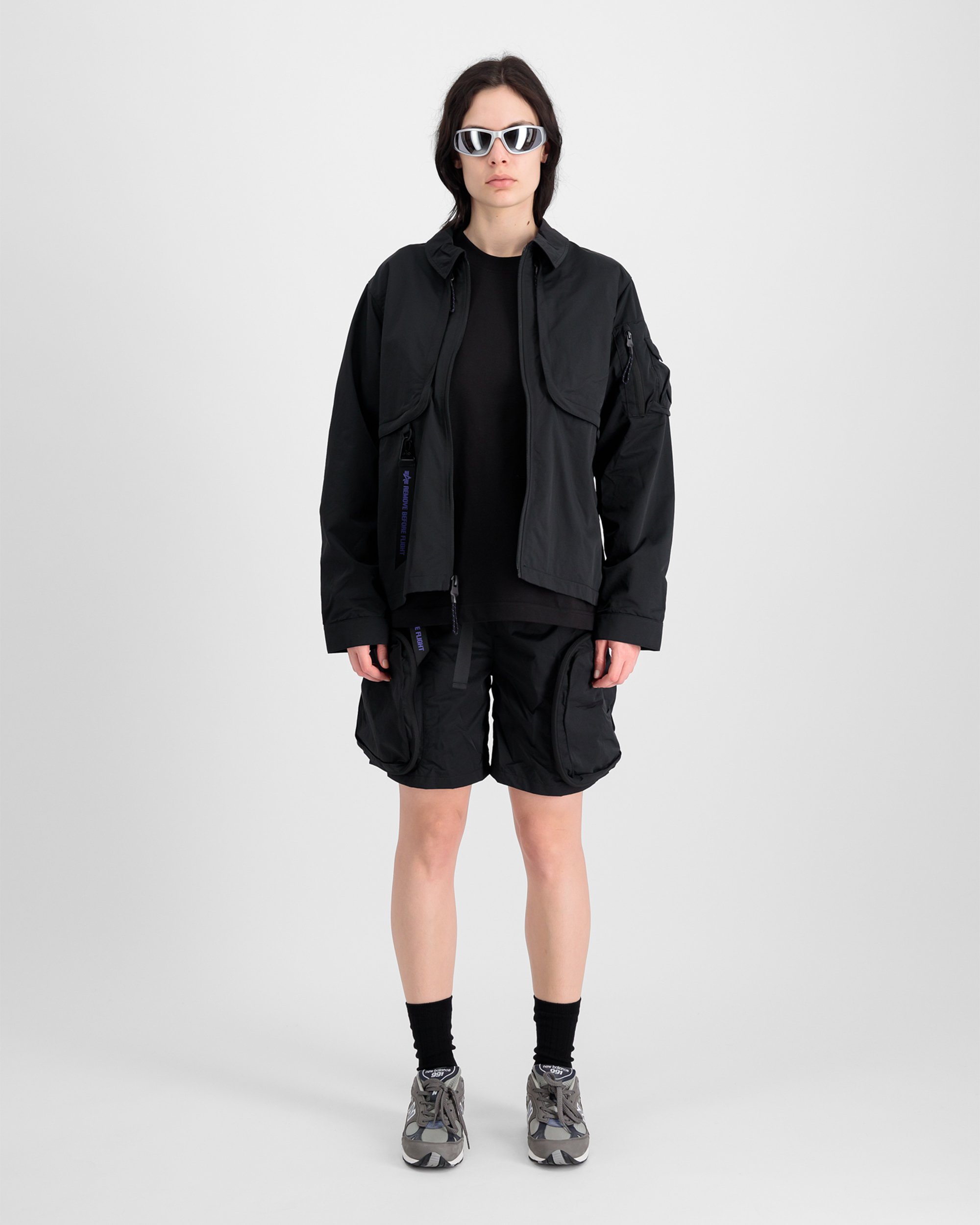 Alpha Industries Unisex Utility UV Shorts Black 146252UV-03 | FOOTDISTRICT