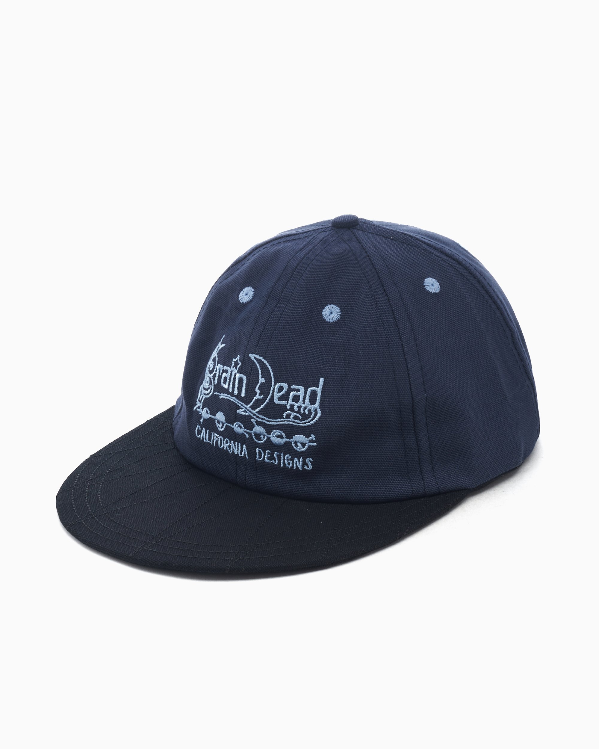 Brain Dead California Designs Unisex Long Brim Cap Blue W24H01003923-NAVY |  FOOTDISTRICT