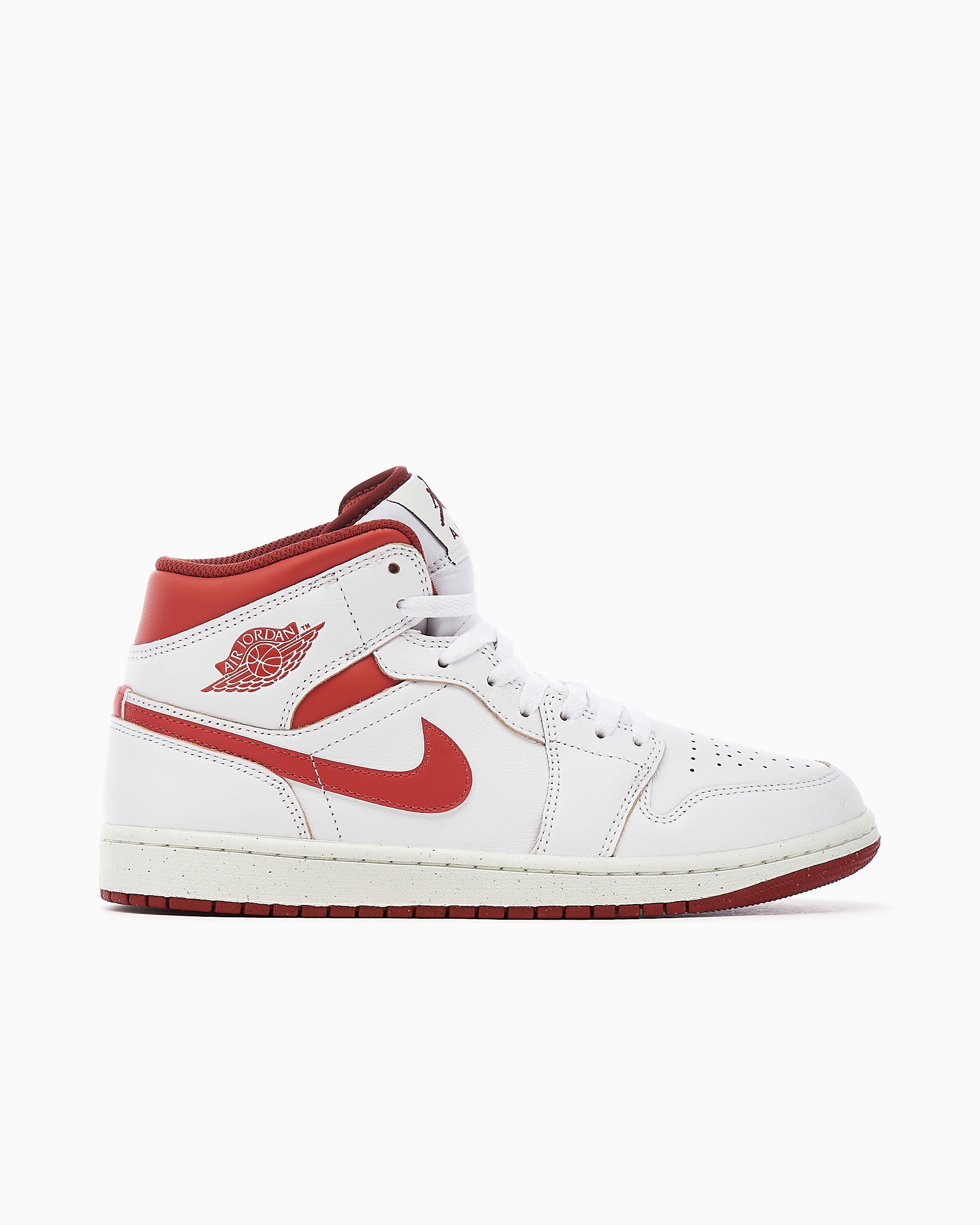 Jordan 1 best sale vermelho e branco
