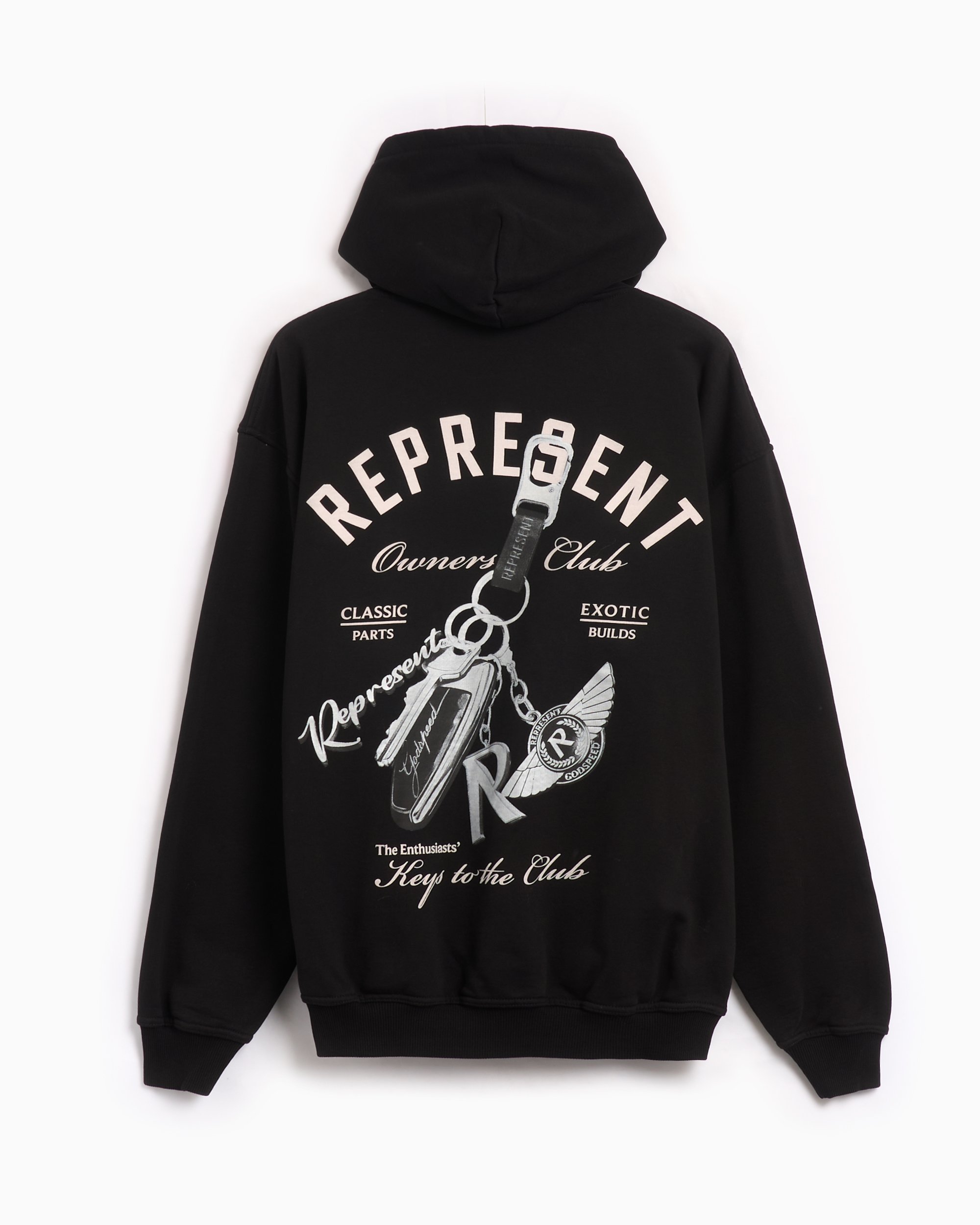 REPRESENT CLO Keys To The Club Men s Hoodie Black MLM4240 001 FOOTDISTRICT