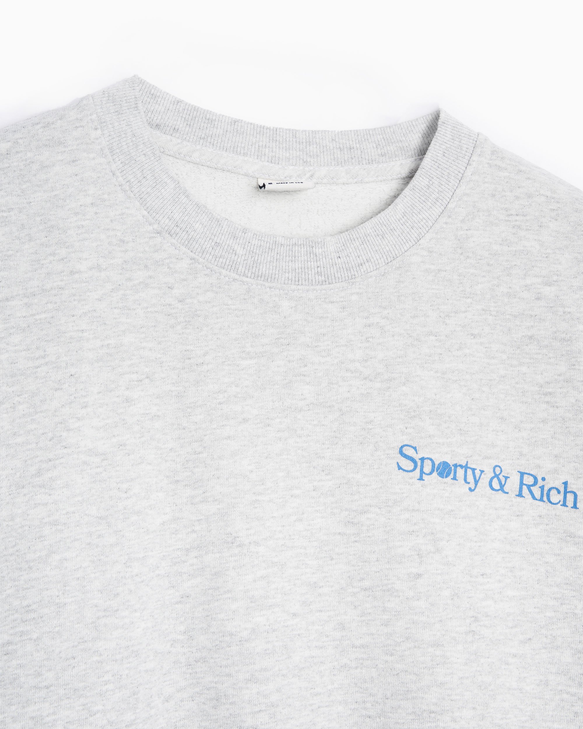 Sporty & Rich La Racquet Club Unisex Sweatshirt Gray CR874HG