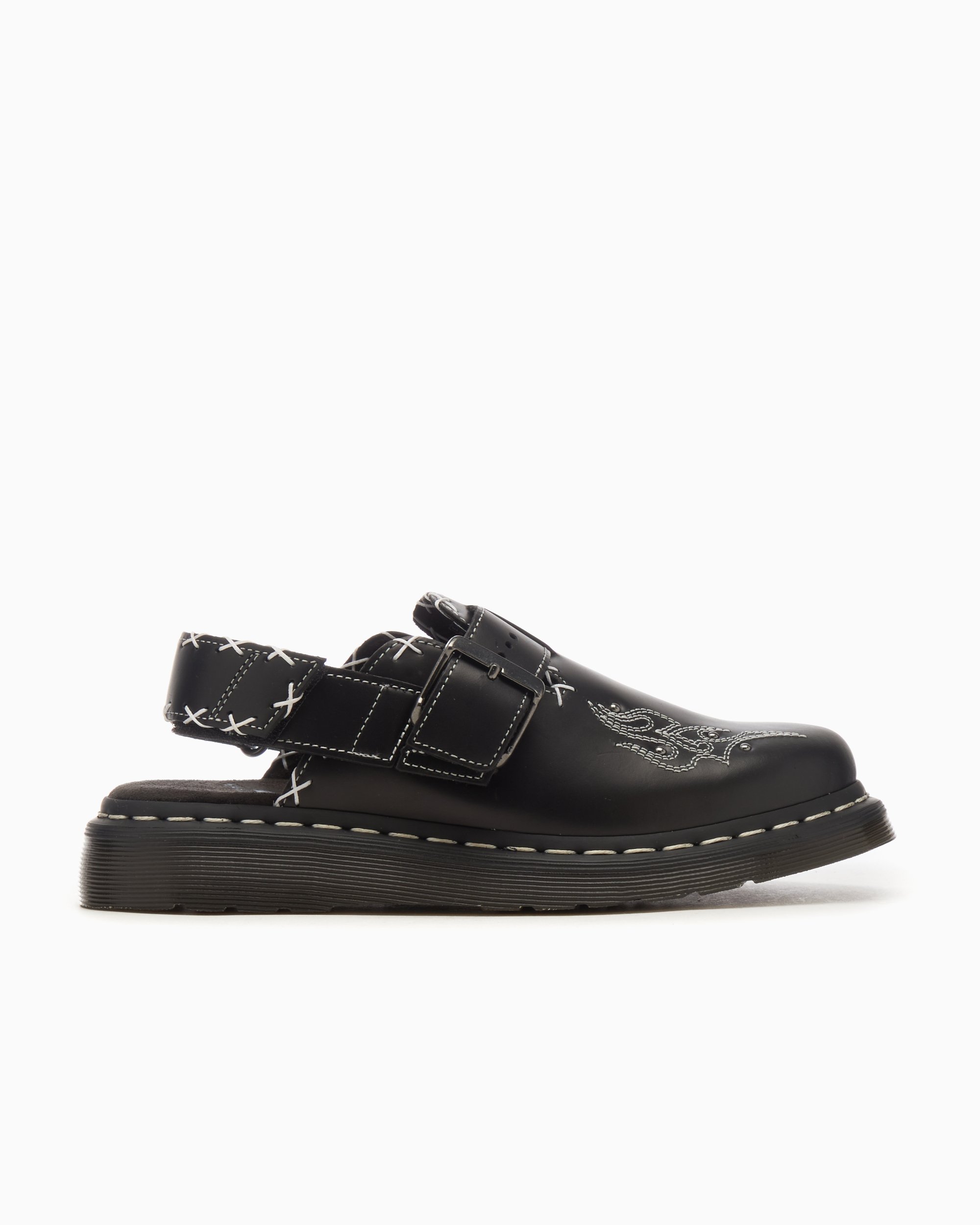Dr.Martens Jorge II 黒白30cm ￼ Dr. Martens Jorge II Mule Black, White 31567009 | FOOTDISTRICT