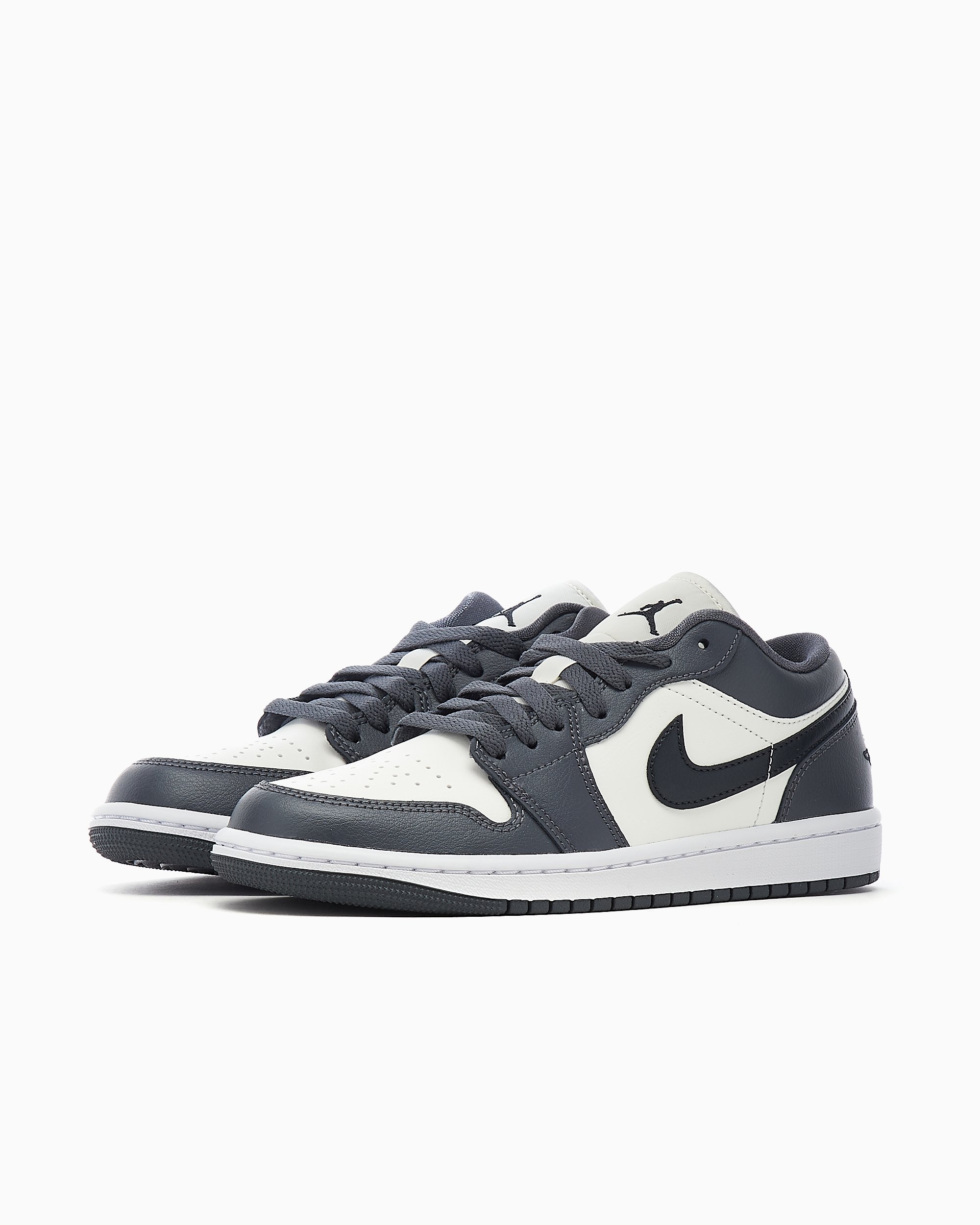 Air Jordan Women s 1 Low Dark Grey Gray White DC0774 102 FOOTDISTRICT