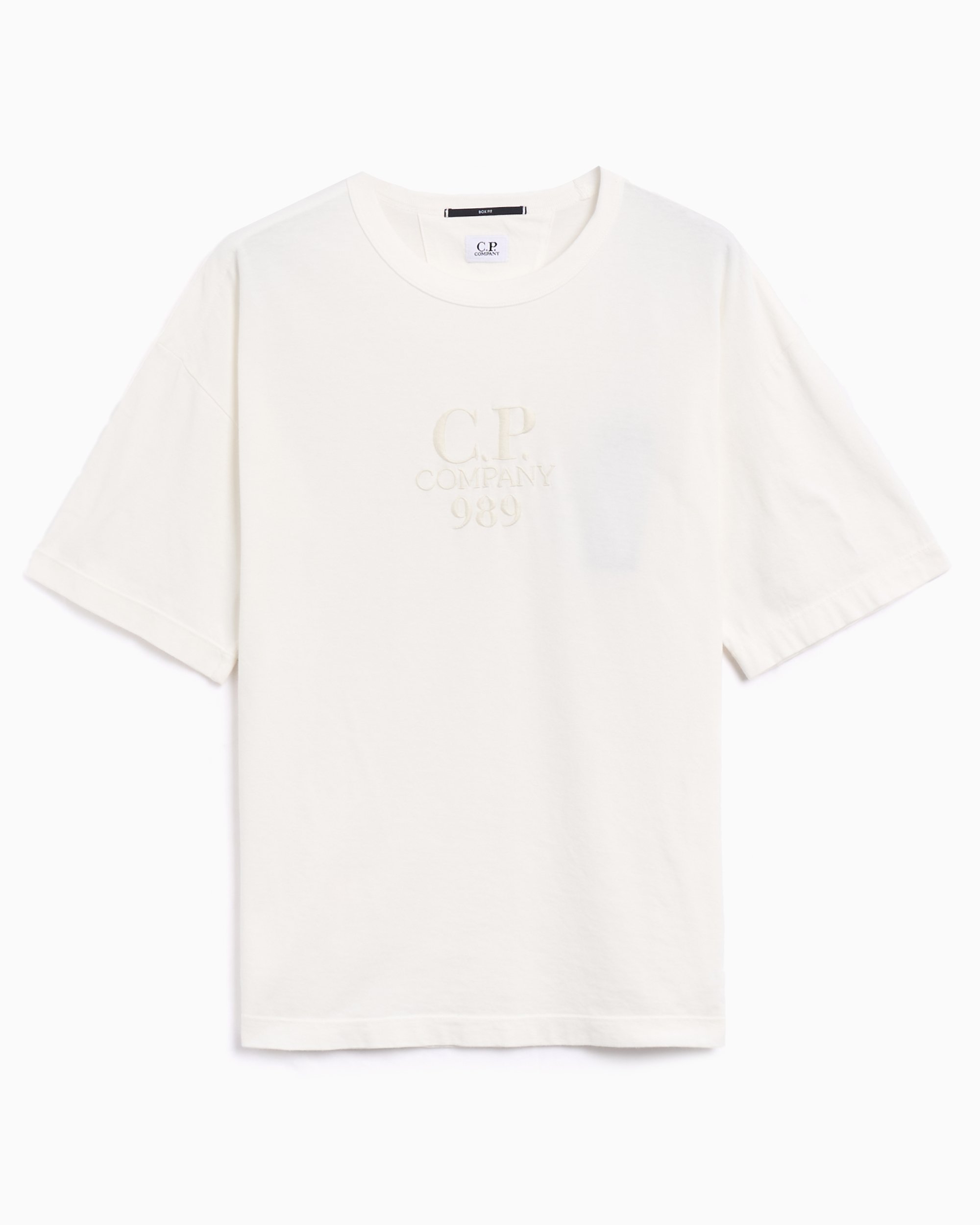 くらしを楽しむアイテム Regular Logo Company CP Men's White T-Shirt トップス