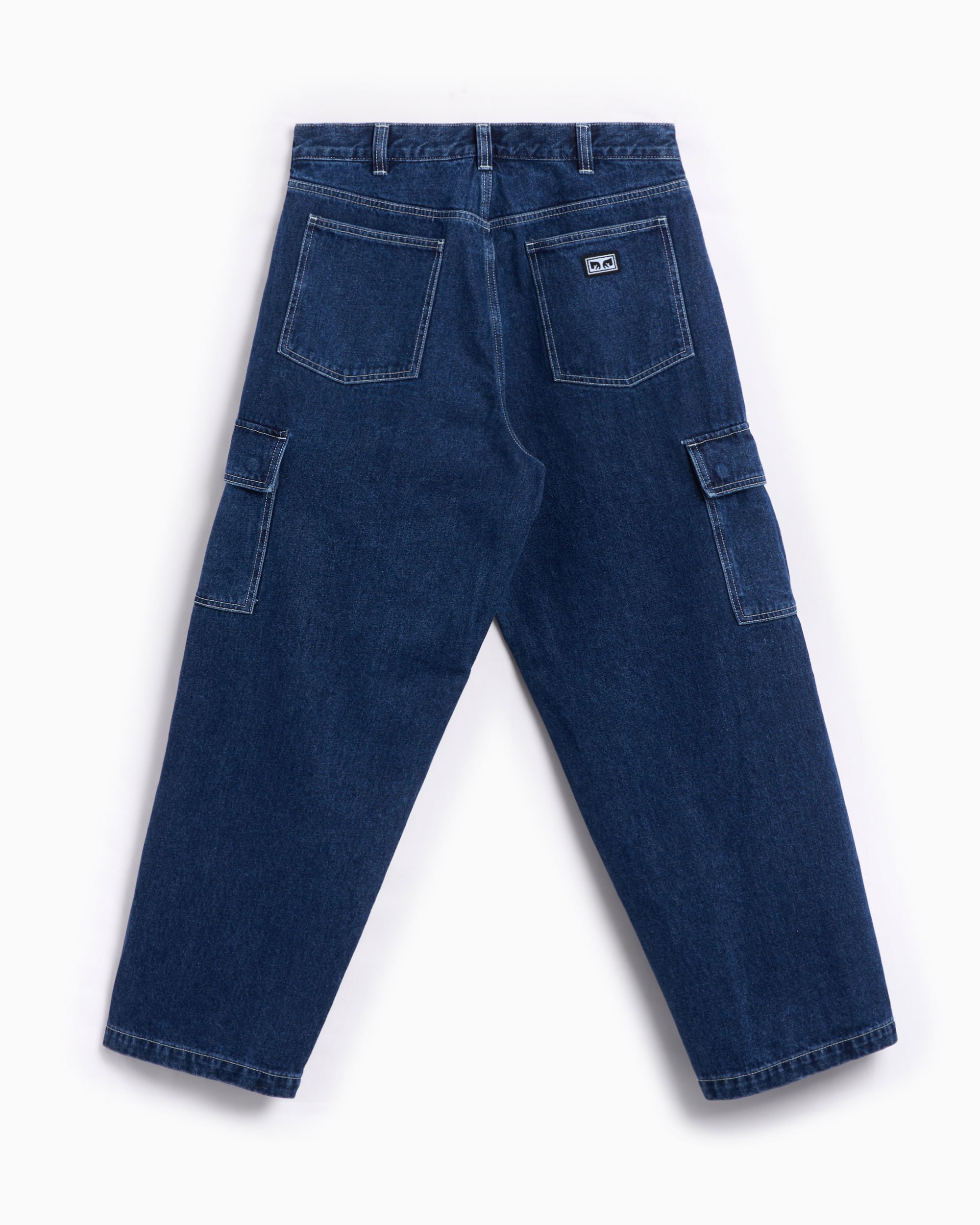 OBEY Clothing Big Wig Men s Cargo Denim Pants Blue 142010094 STN