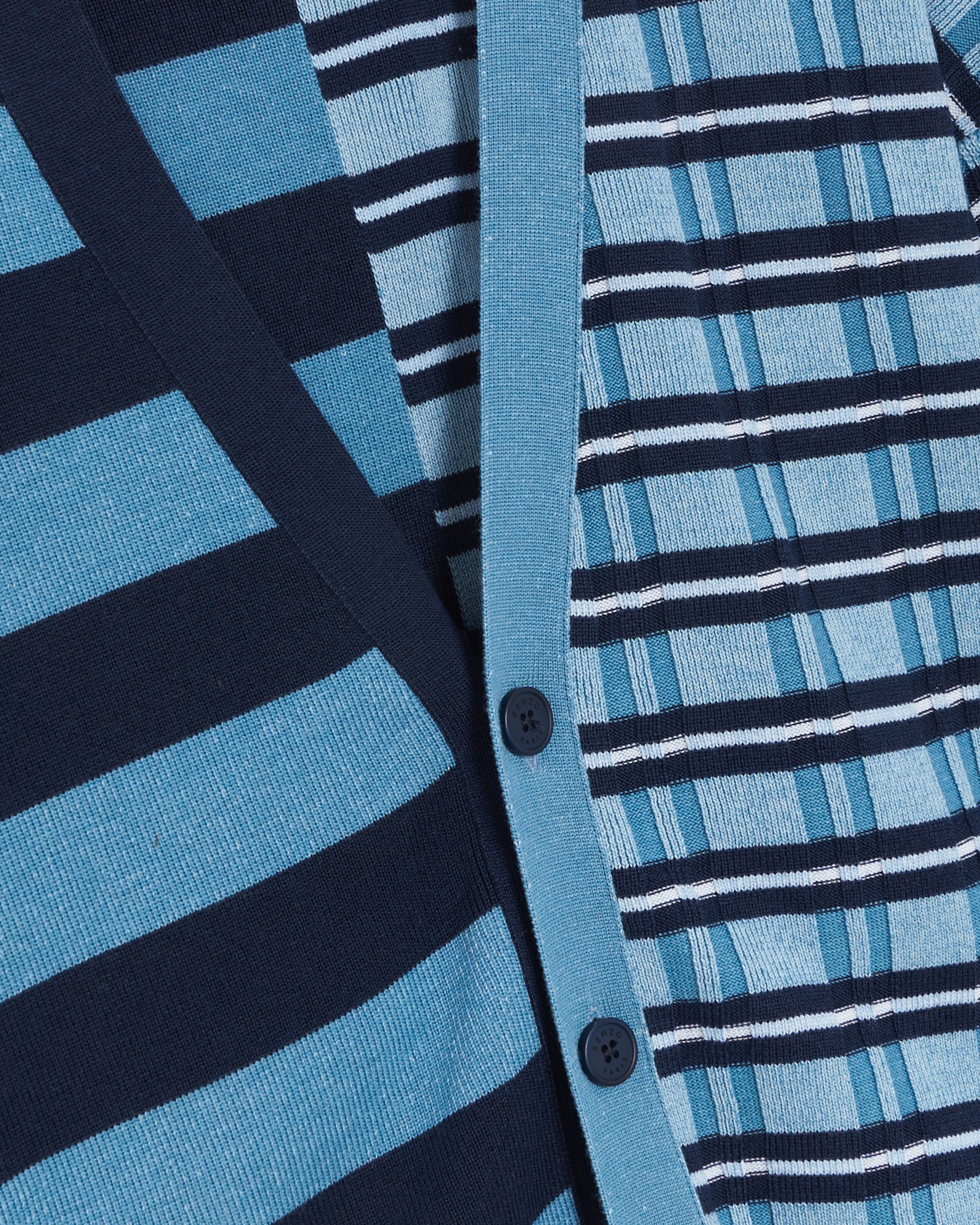 Kenzo Navy Kenzo Paris Wavy Stripe Cardigan Kenzo