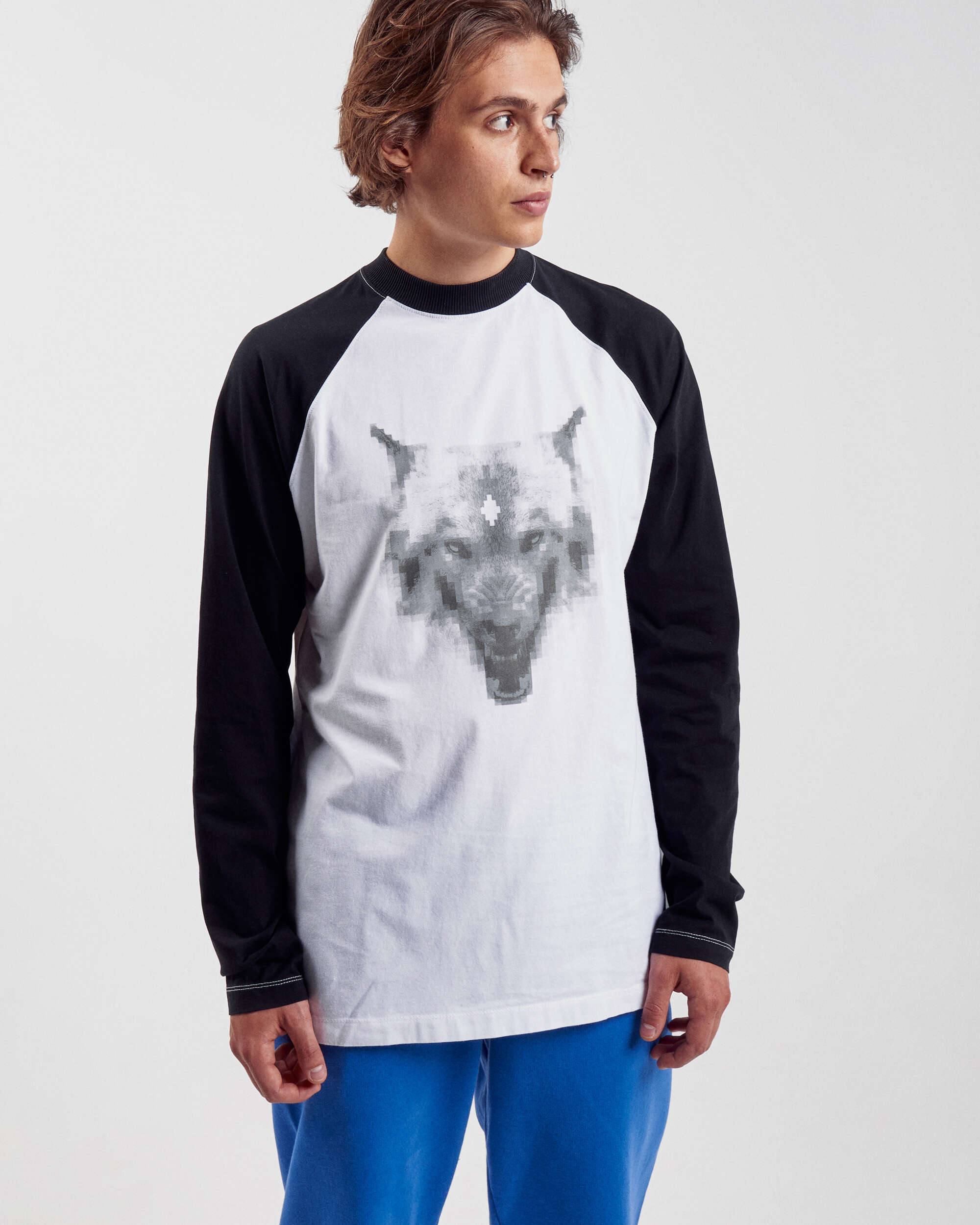Marcelo Burlon County of Milan LS Men s T Shirt Multi CMAB043F21JER0020109 FOOTDISTRICT