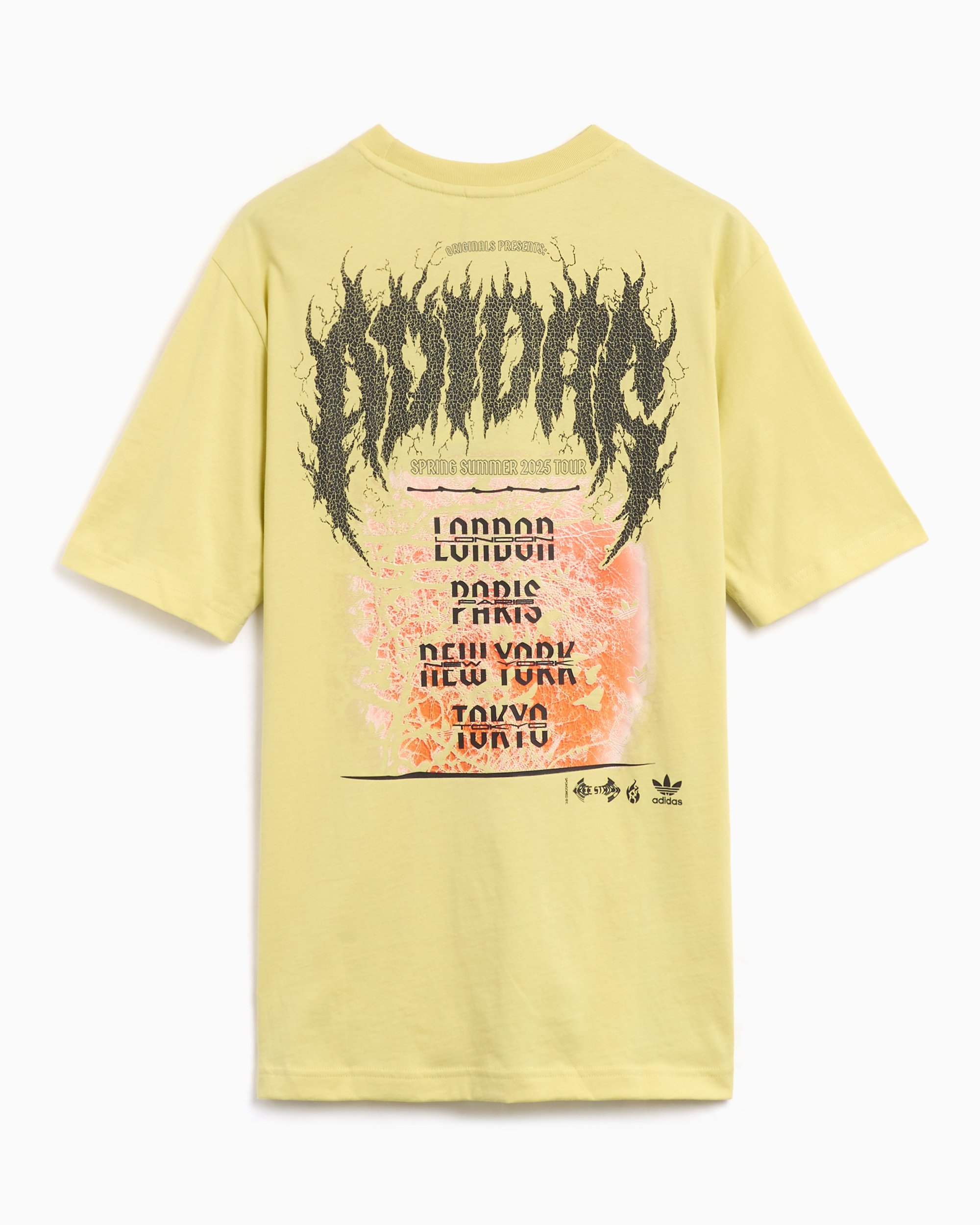 adidas Originals Q12 Death Metal Men s T Shirt Yellow JP0197 FOOTDISTRICT