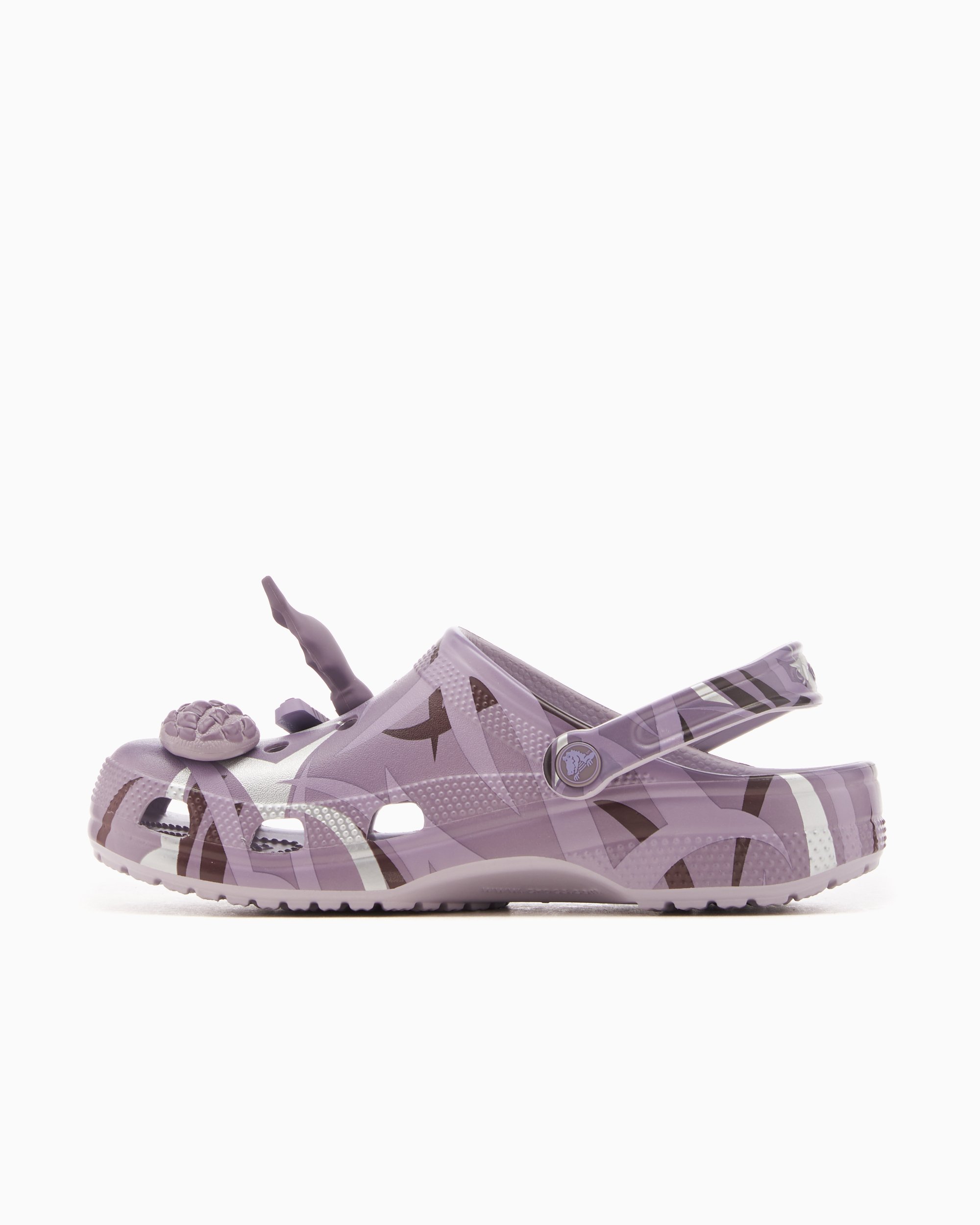 Purple and gold crocs hot sale