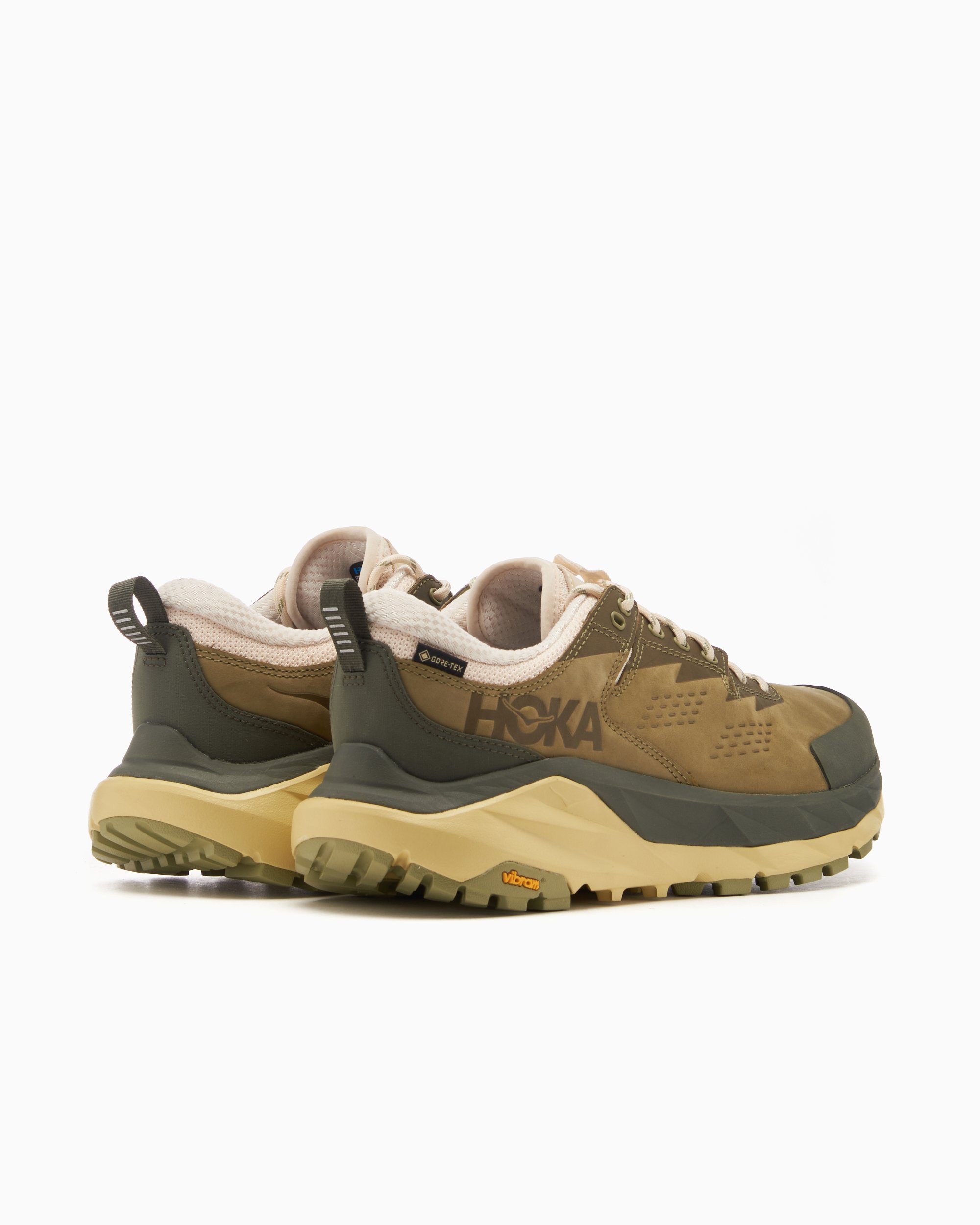 HOKA Kaha Low Gore-Tex Vibram Brown, Green 1123114-FNN | FOOTDISTRICT