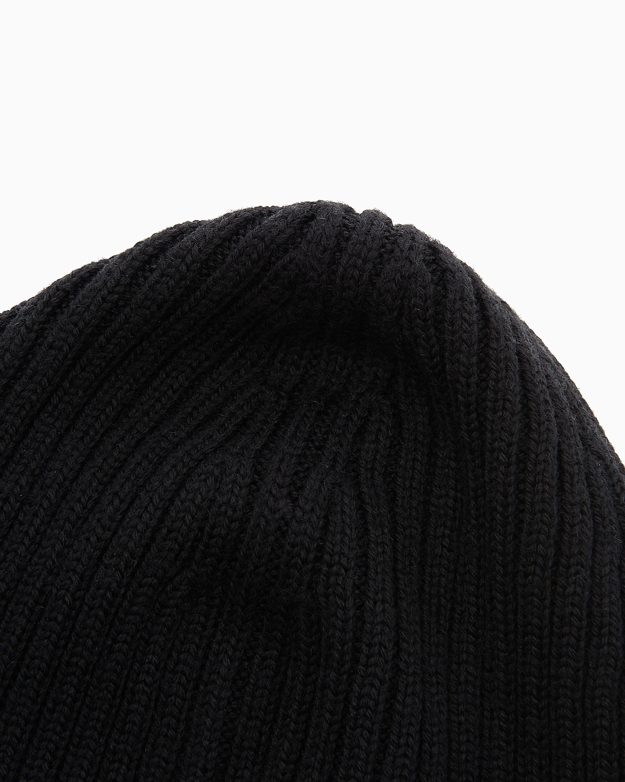 Lacoste Unisex Wool Ribbed Beanie Zwart RB0001 00 031 Shop Online
