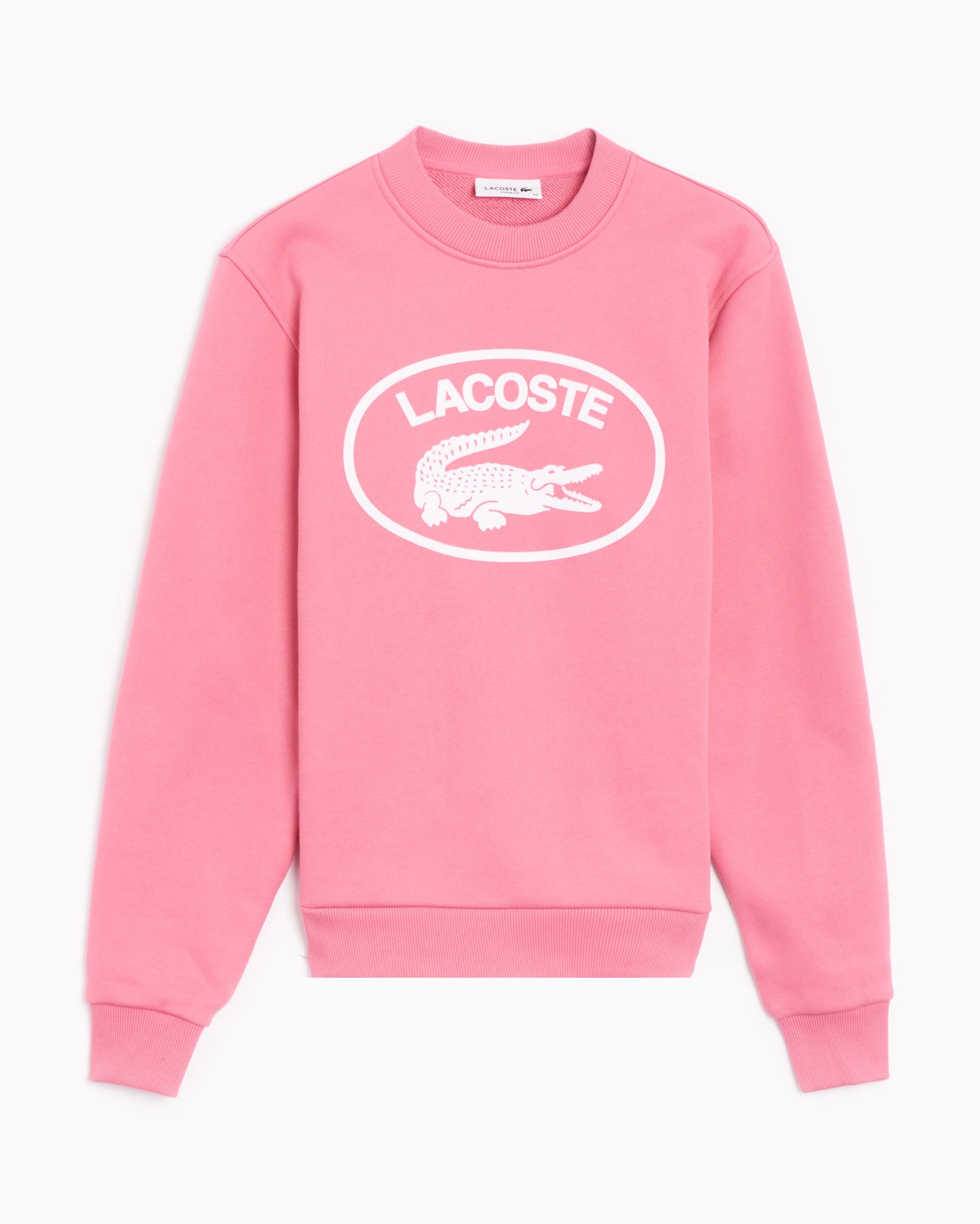 Lacoste Women's Loose Fit Fleece Sweatshirt Pink SF0342-00