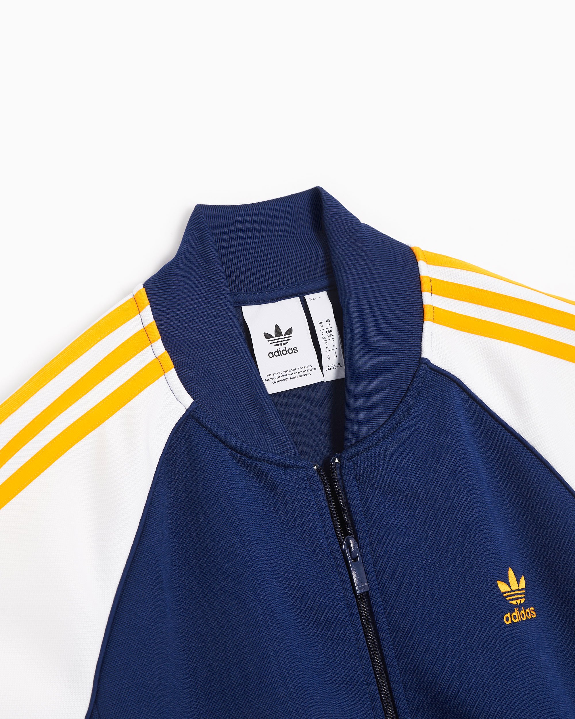 adidas Originals Classics SST Men s Track Jacket Blau WeiB Gelb IM4460 FOOTDISTRICT