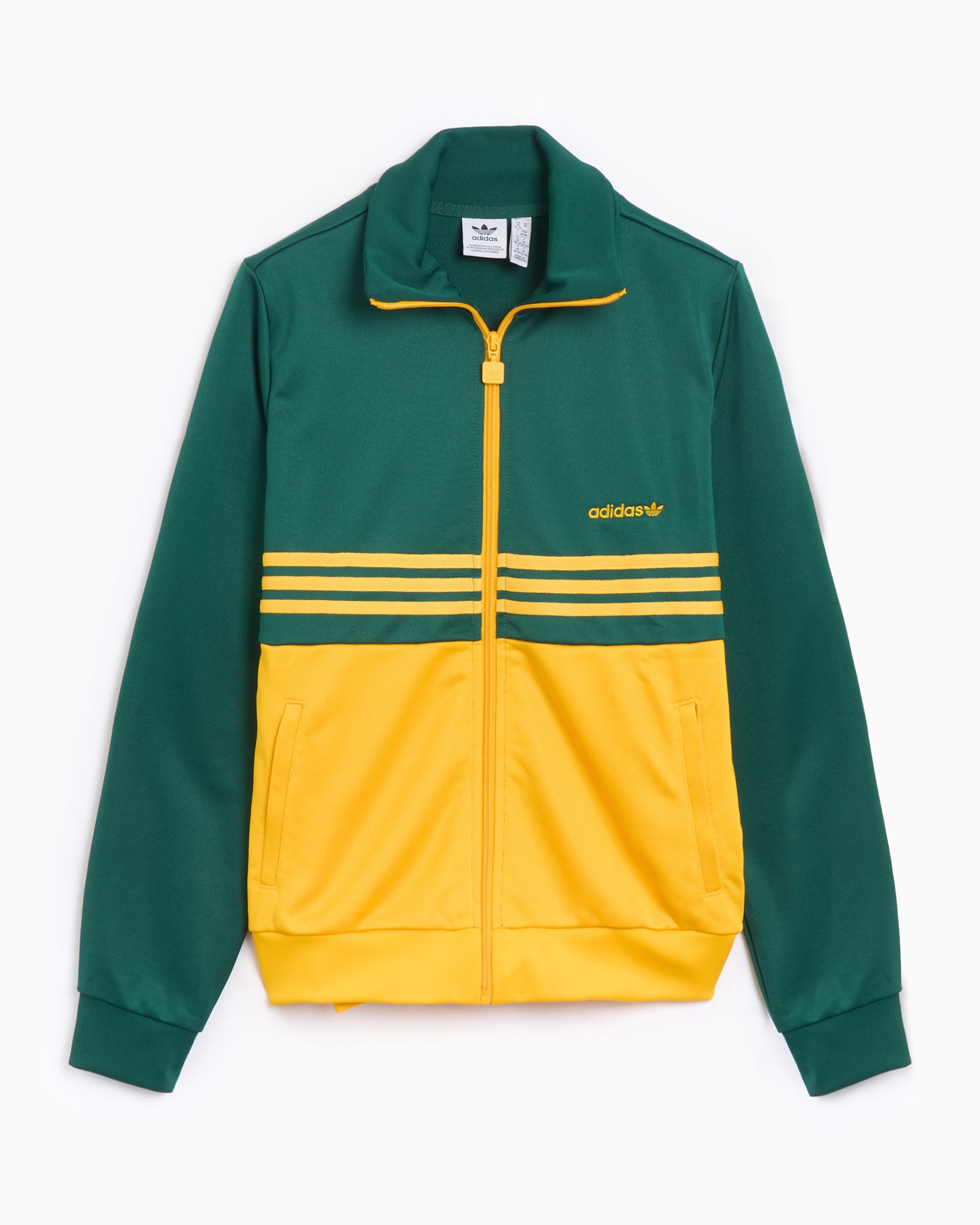 adidas Originals 3 Stripes Women's Track Jacket Green JD0987
