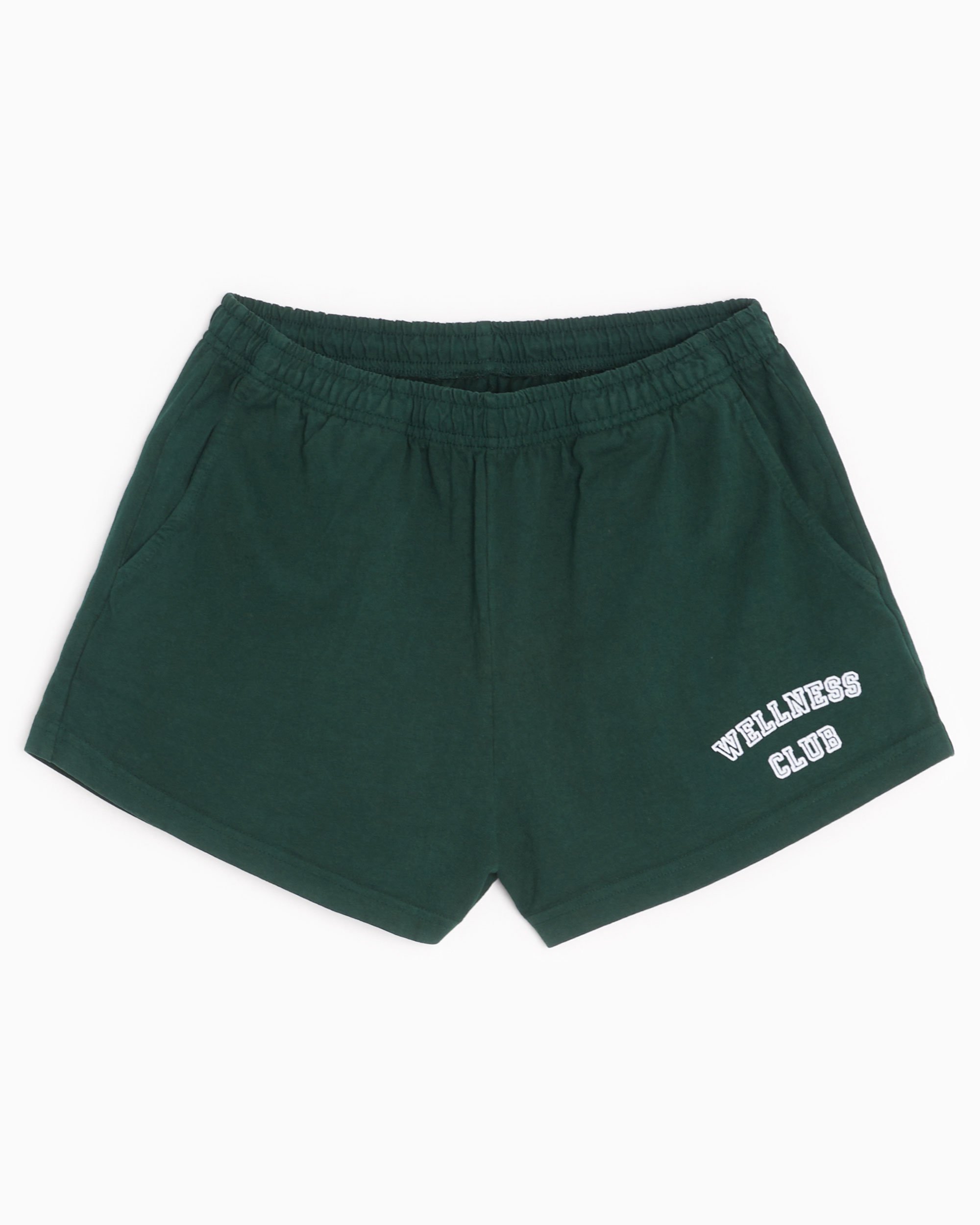 Sporty & Rich Wellness Club Flocked Disco Women's Shorts