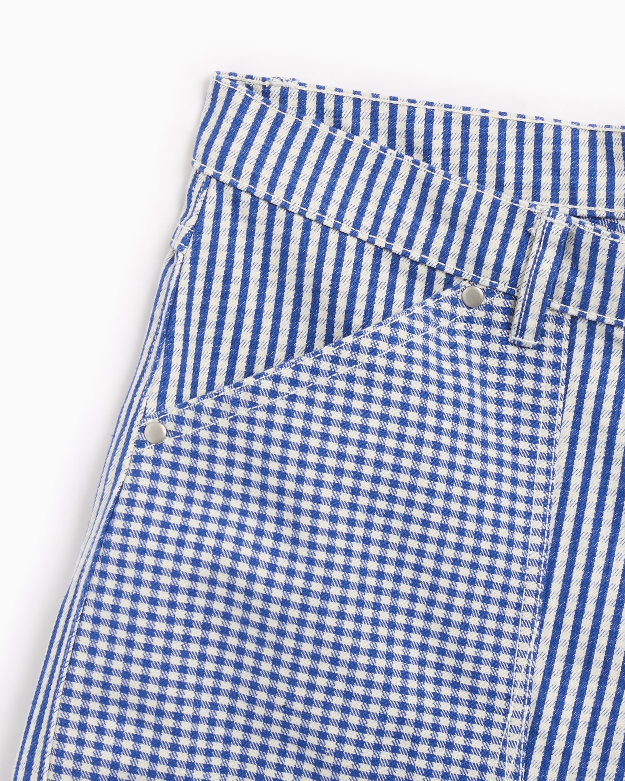 Mens blue plaid shorts hot sale