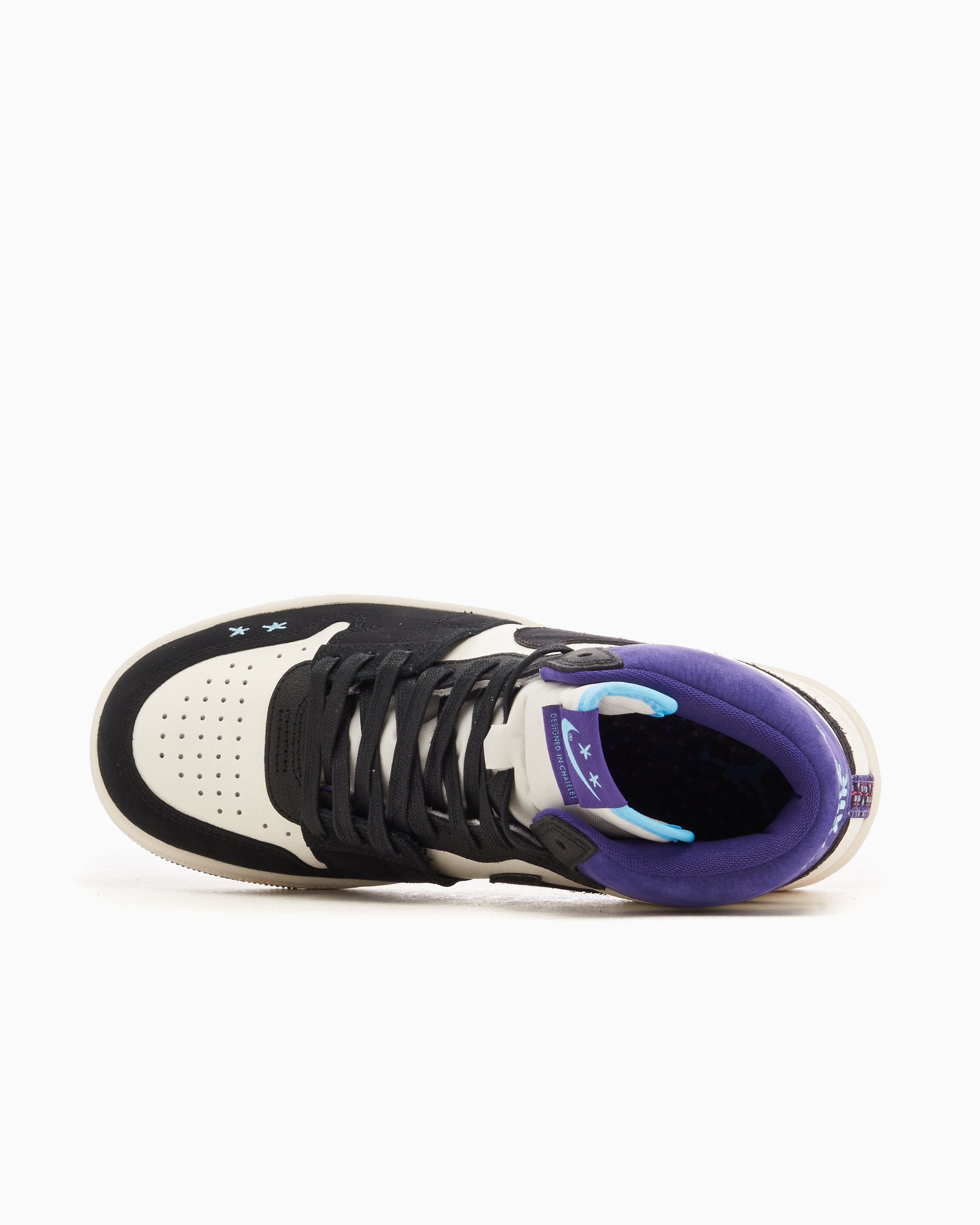 Jordan x Opium Paris Air Ship PE SP Black Court Purple Blue FQ8281 100 FOOTDISTRICT