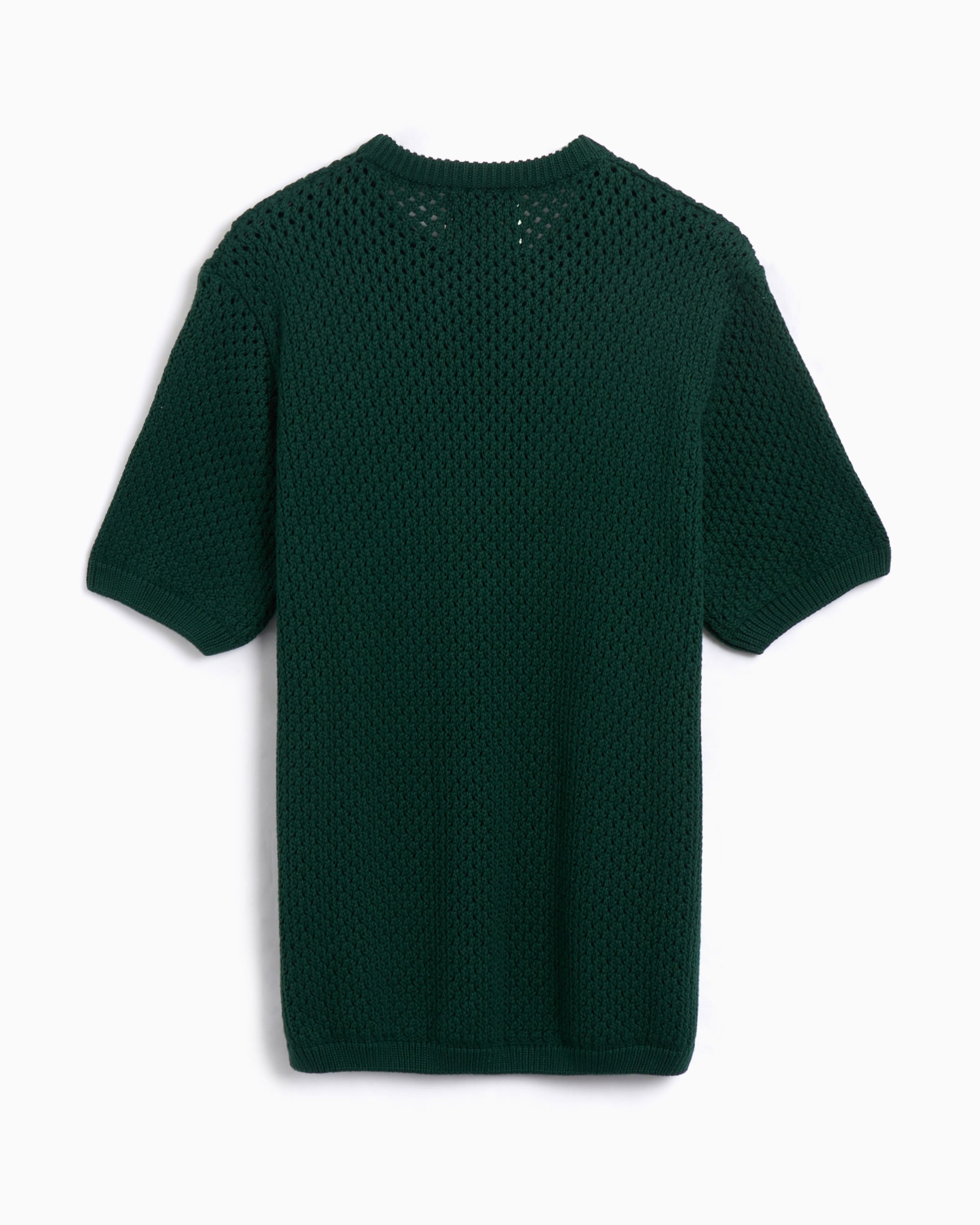Arte Antwerp Crochet Men's Knit T-Shirt Men's T-Shirt Green SS25