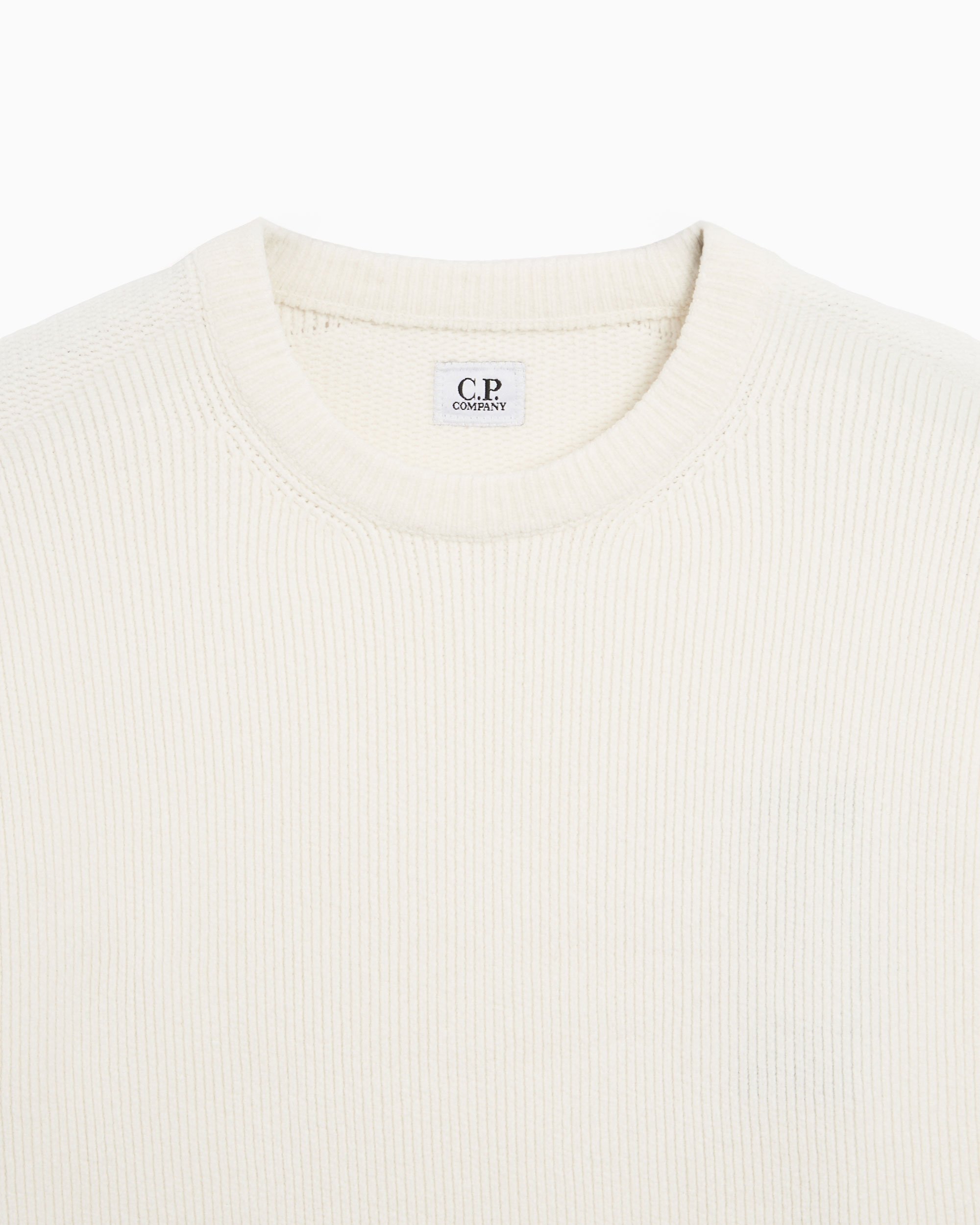 CP Company Men's Knit Sweater White 16CMKN043A005687G-103| Buy 