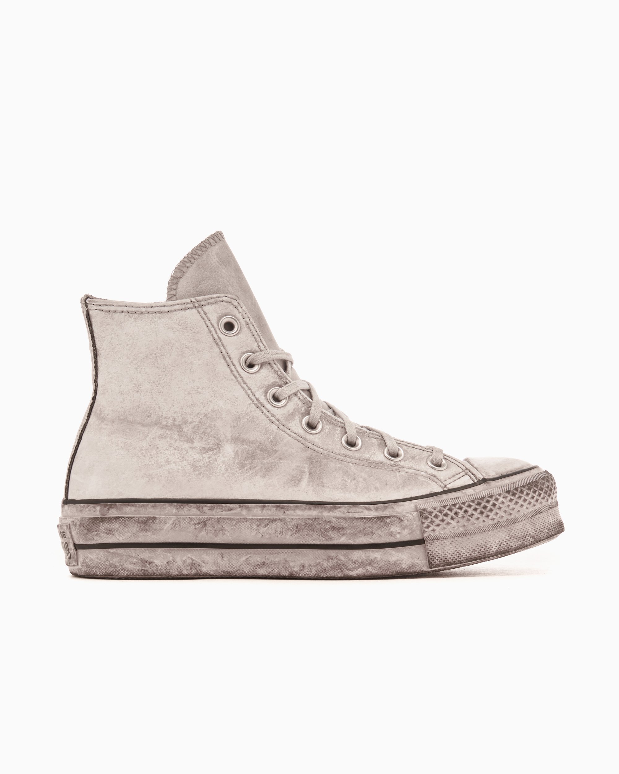 Converse Women s Chuck Taylor All Star High Lift Leather LTD White 562909C FOOTDISTRICT