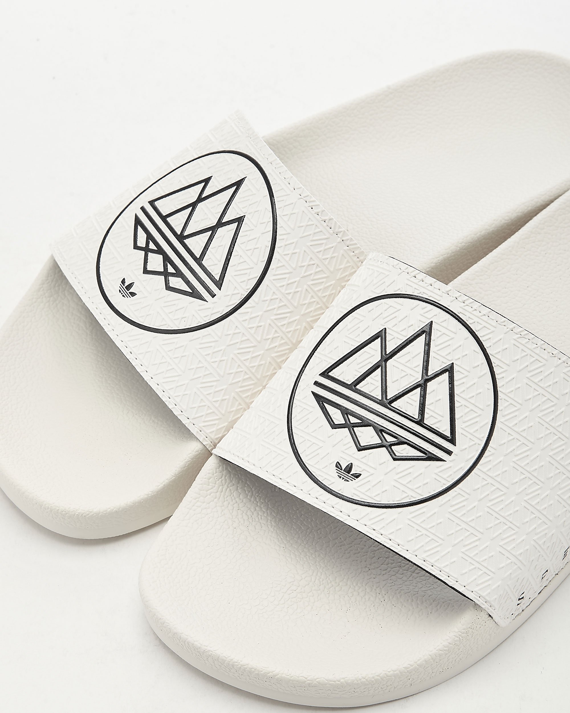 Adidas slippers wit met zilver clearance