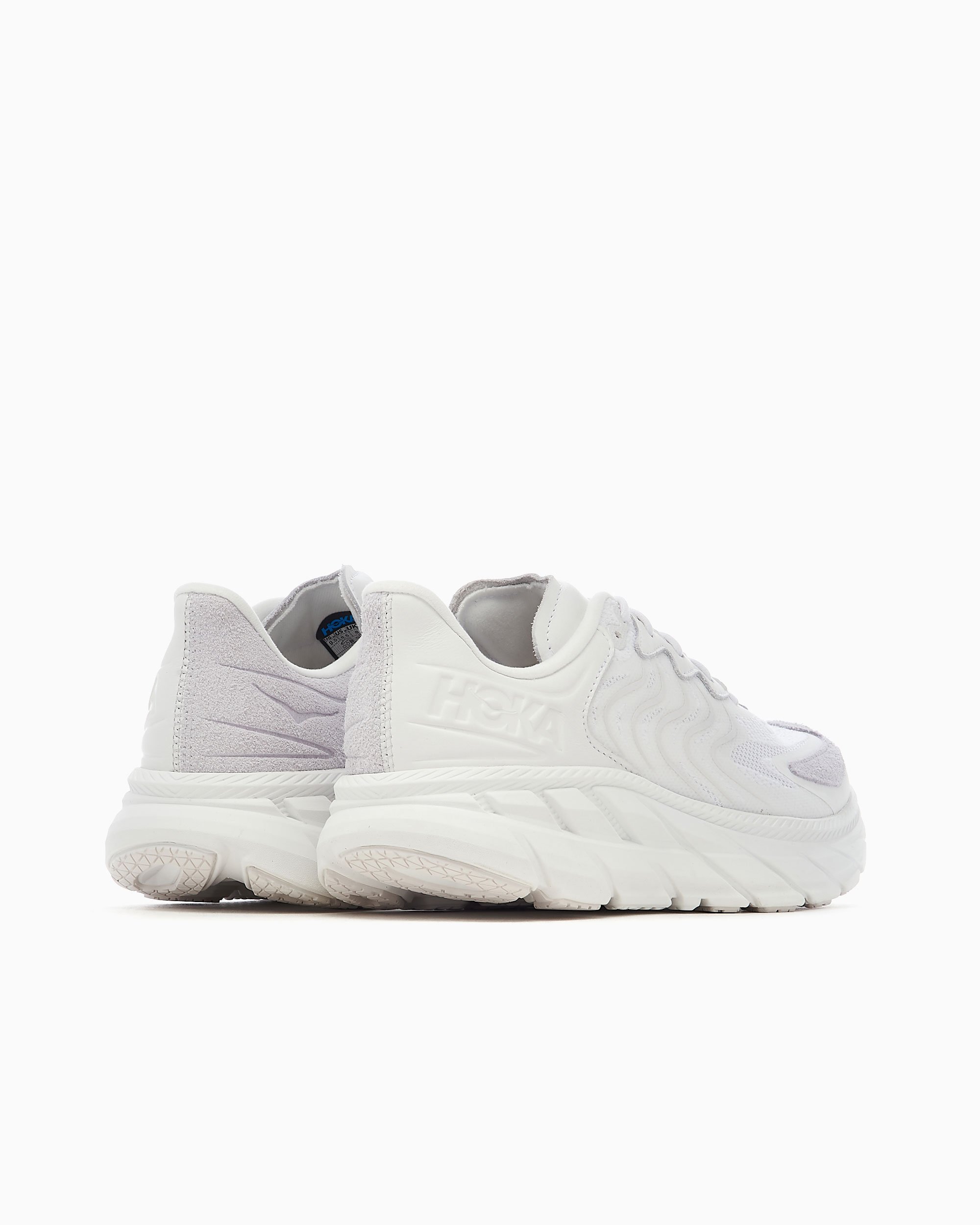 White hoka clifton cheap
