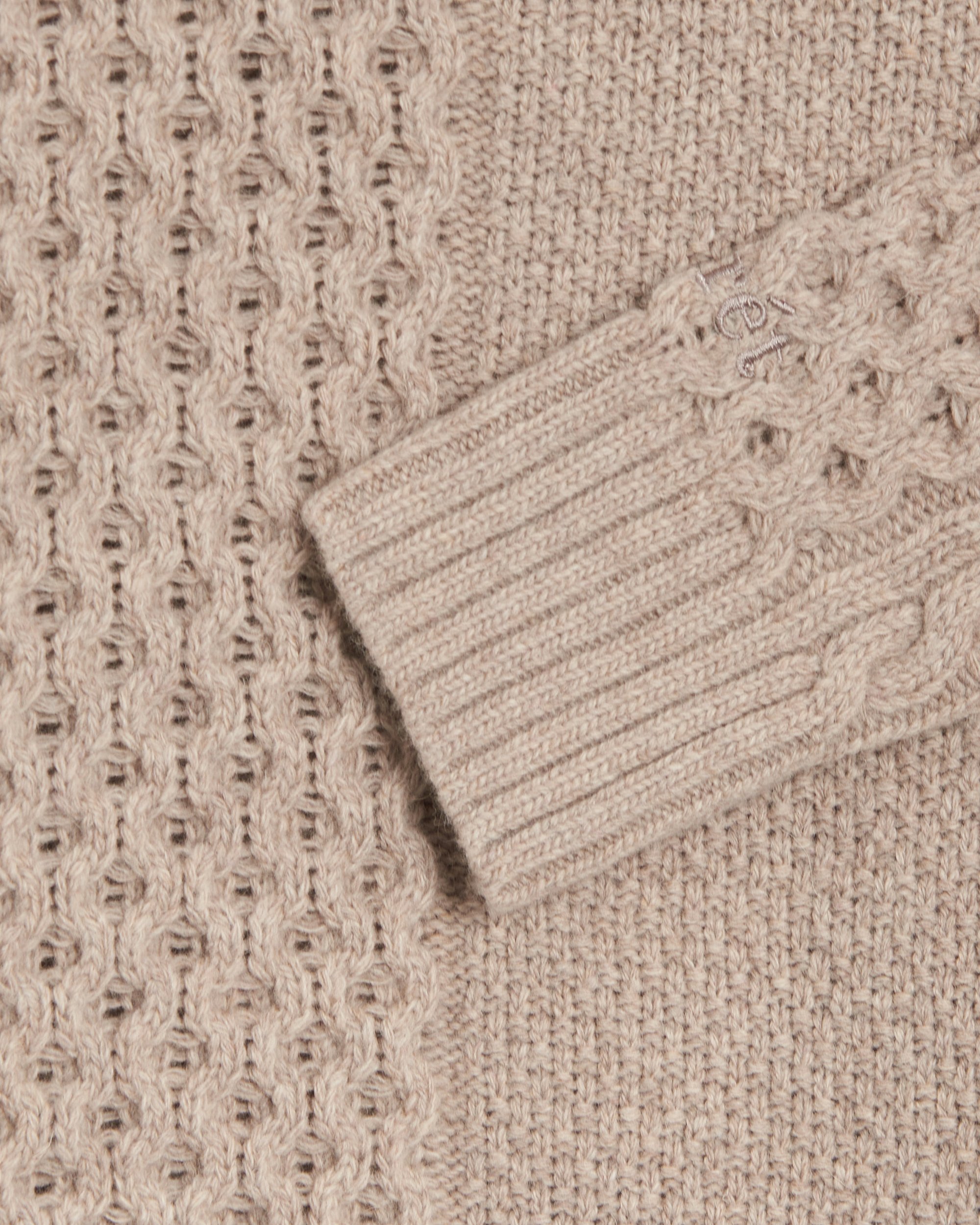 【COSYHARU】Color Scheme Cable Knit S/S Button Collar Ver Men's Shawl Collar Single Button Sweater | ExclusivelyIrish.com