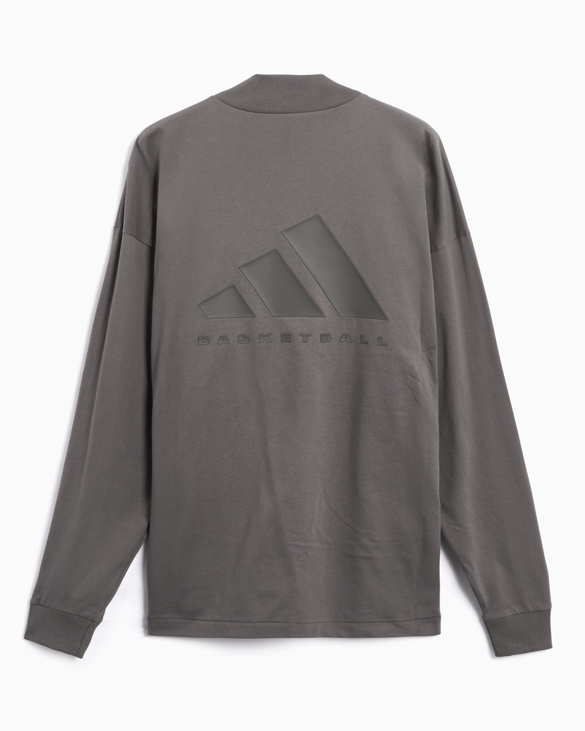 adidas Performance One Basketball Unisex Long Sleeve T Shirt Brown IX1972 FOOTDISTRICT